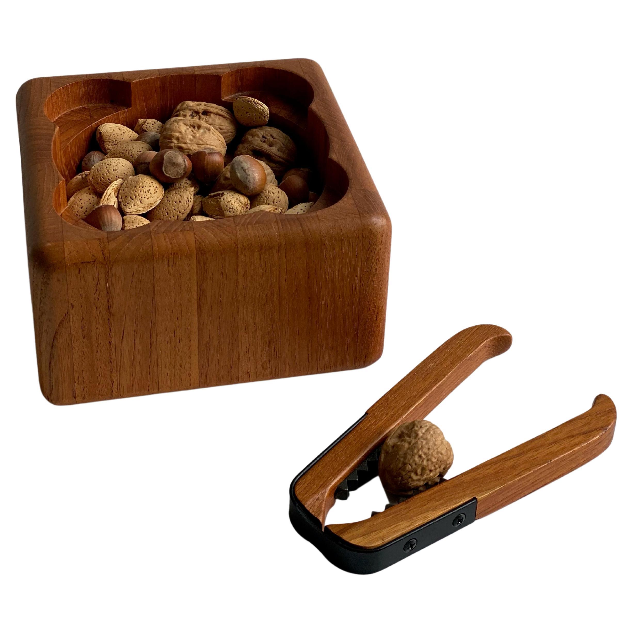 Teak Nutcracker and Bowl by Digsmed Nissen For Sale