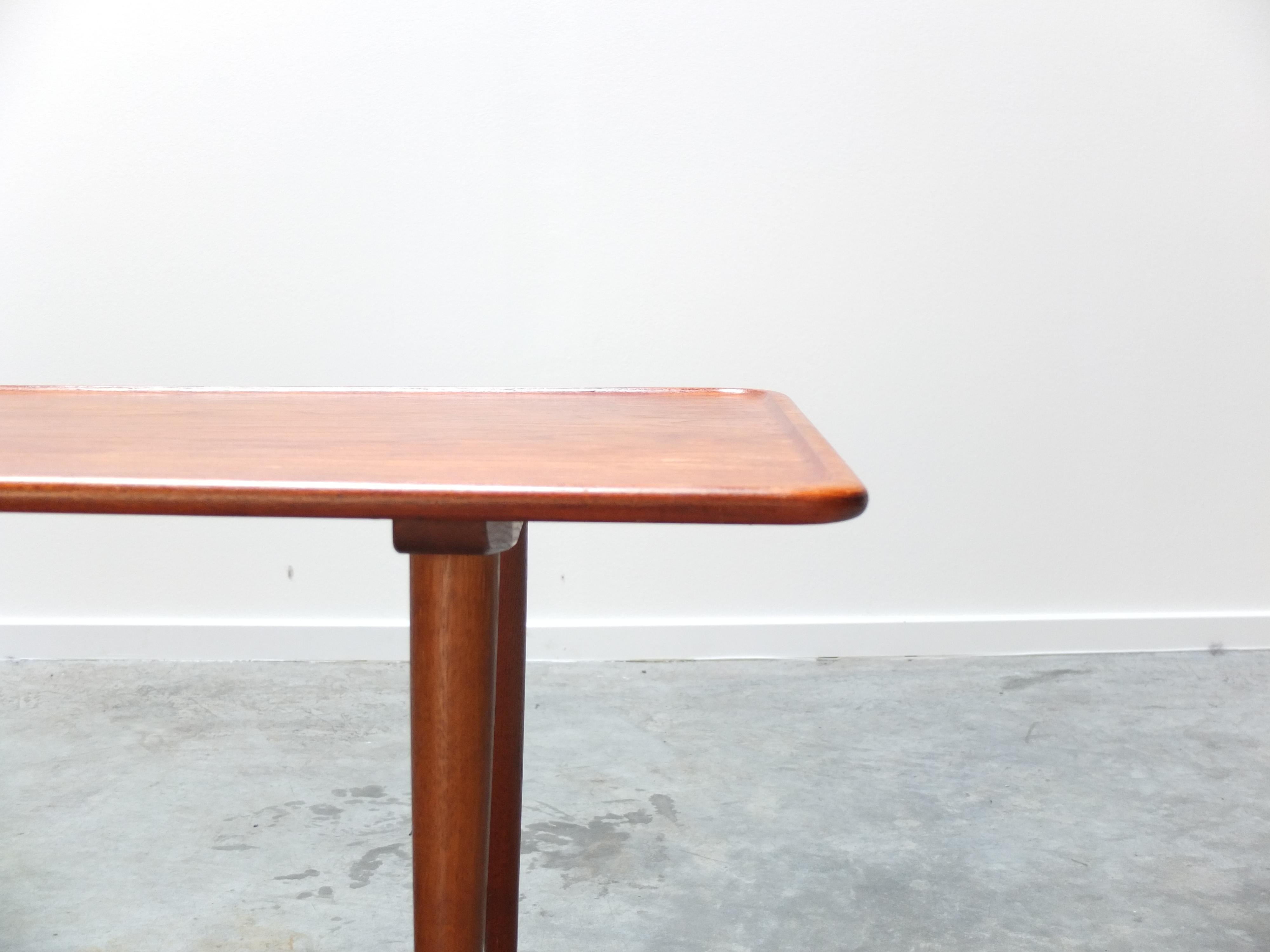 Teak & Oak 'At-11' Coffee Table by Hans Wegner for Andreas Tuck, 1950s For Sale 5