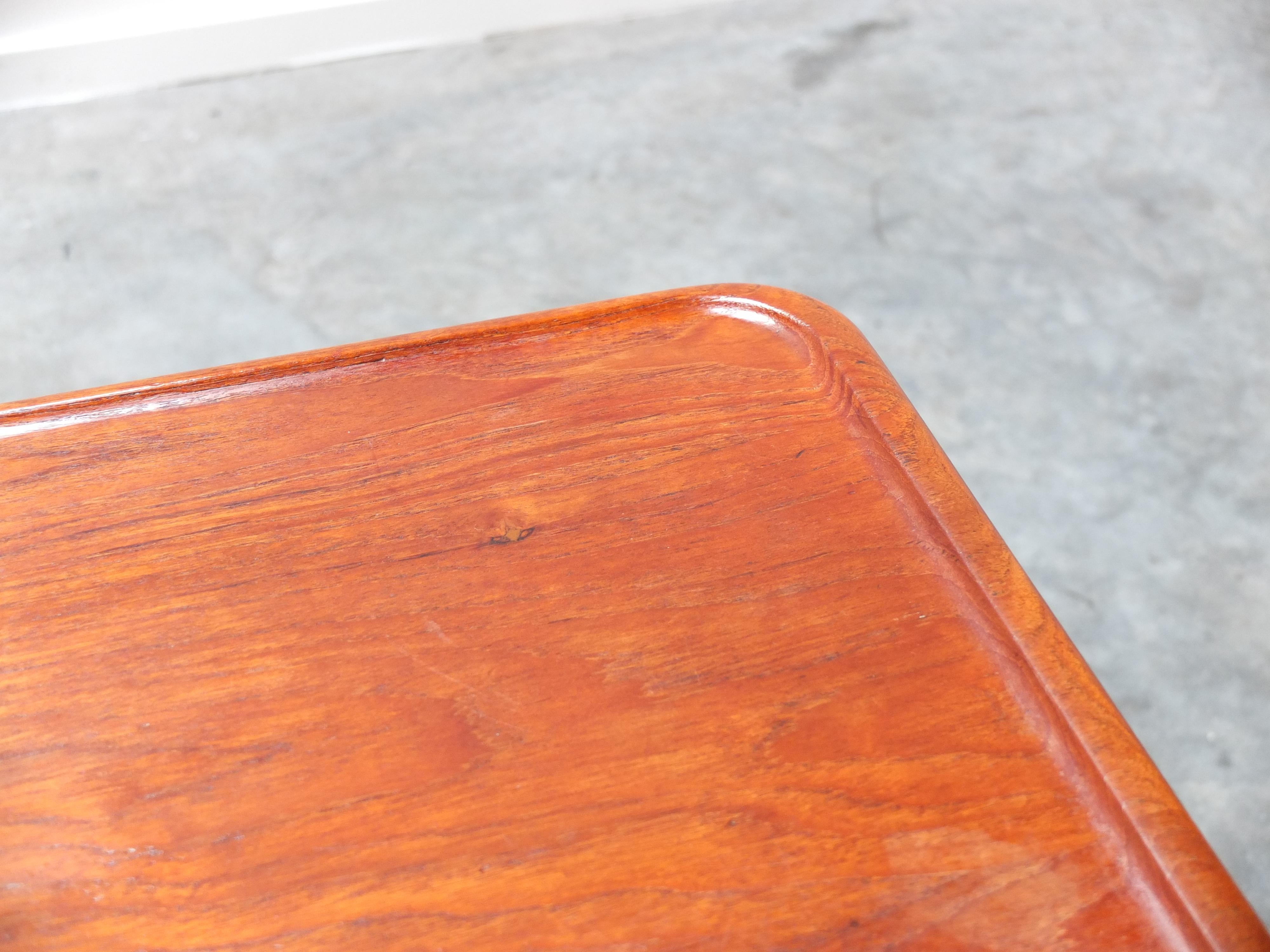 Teak & Oak 'At-11' Coffee Table by Hans Wegner for Andreas Tuck, 1950s For Sale 6
