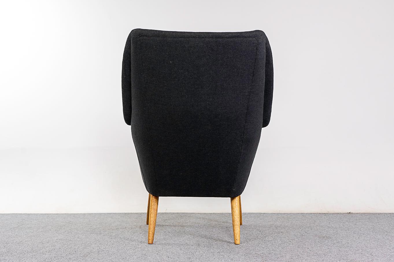 Teak & Oak Danish Modern Lounge Chair For Sale 4