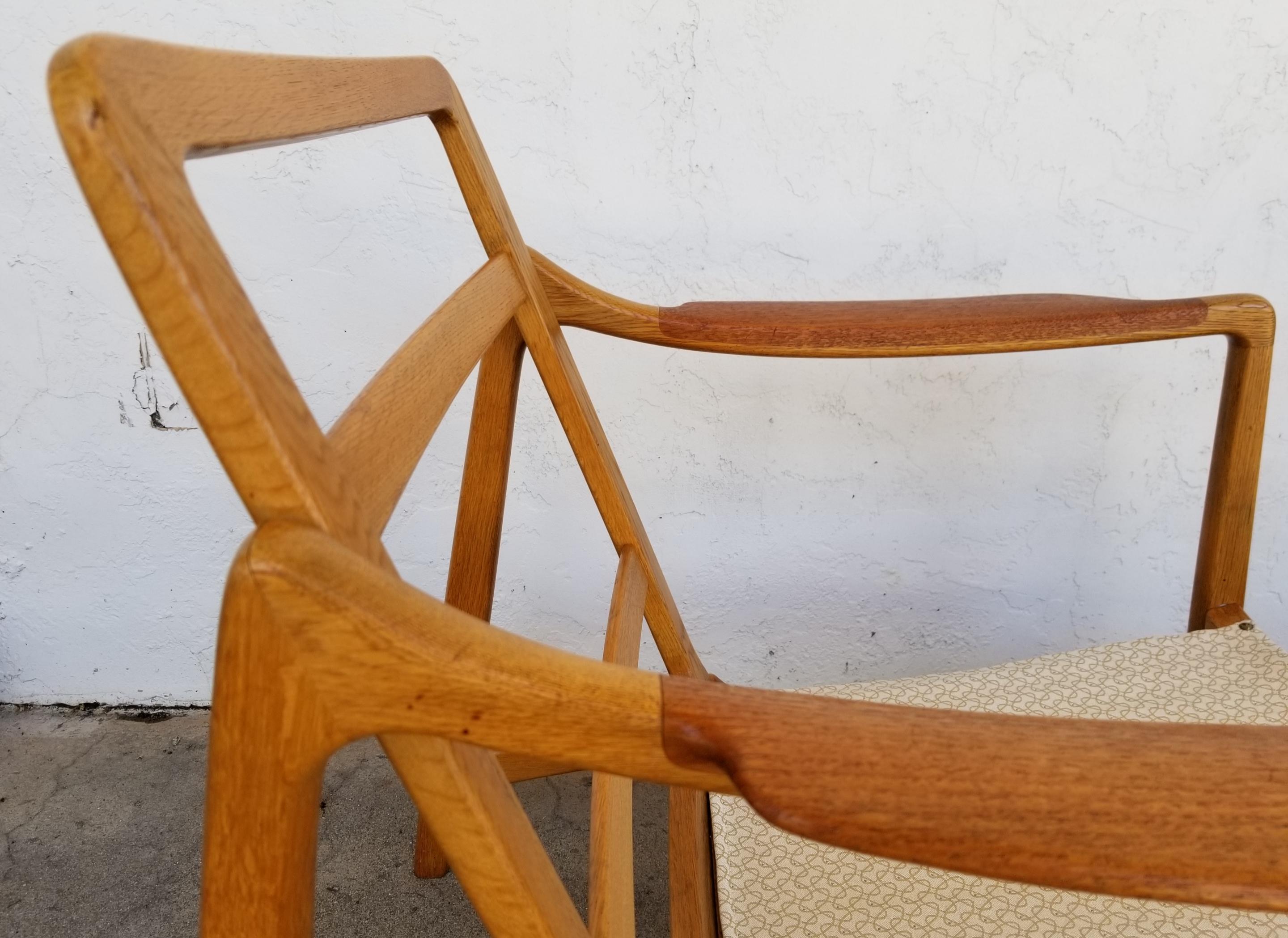 Teak & Oak Lounge Chairs by Tove & Edvard Kindt-Larsen 5