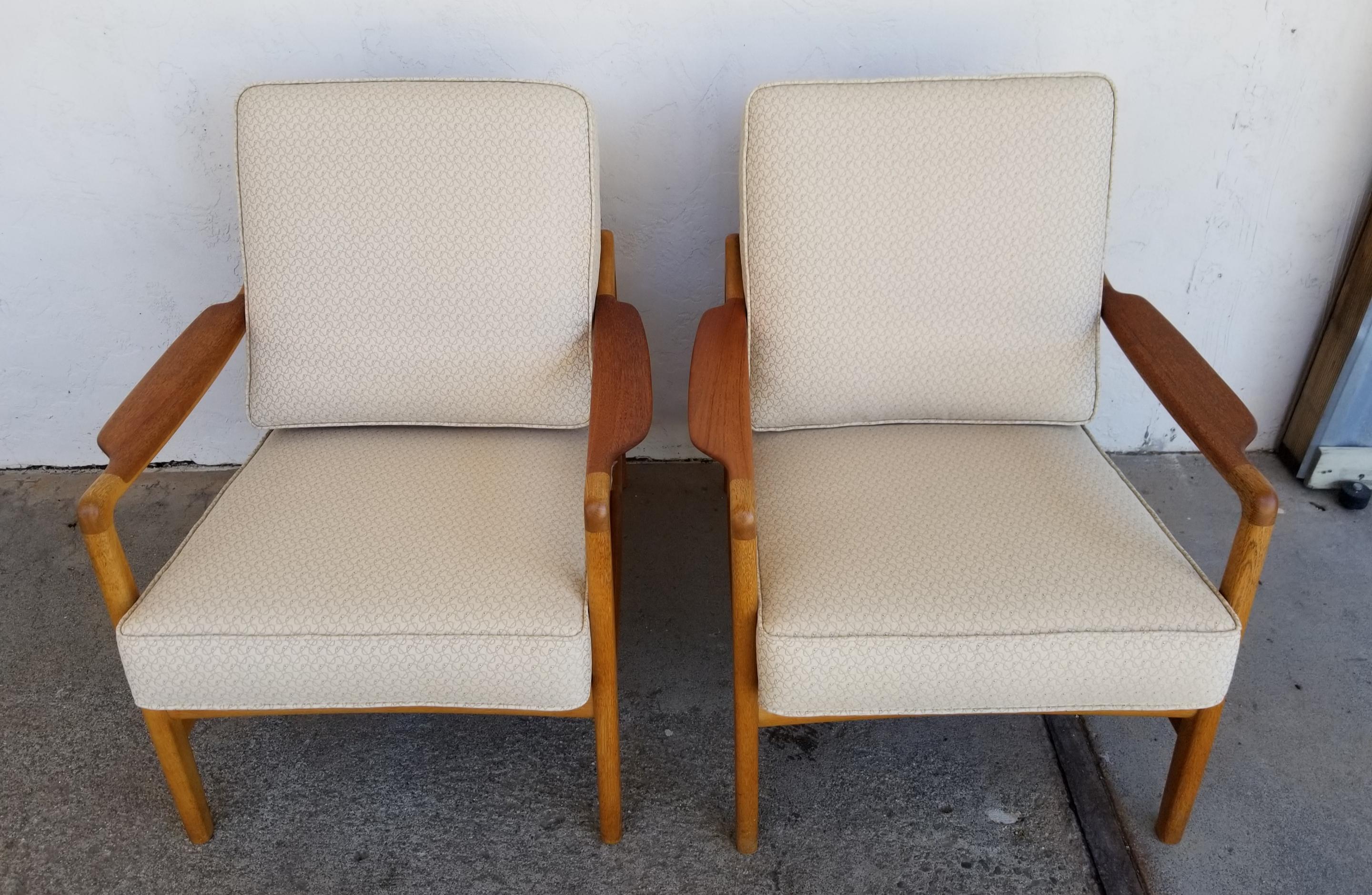 20th Century Teak & Oak Lounge Chairs by Tove & Edvard Kindt-Larsen