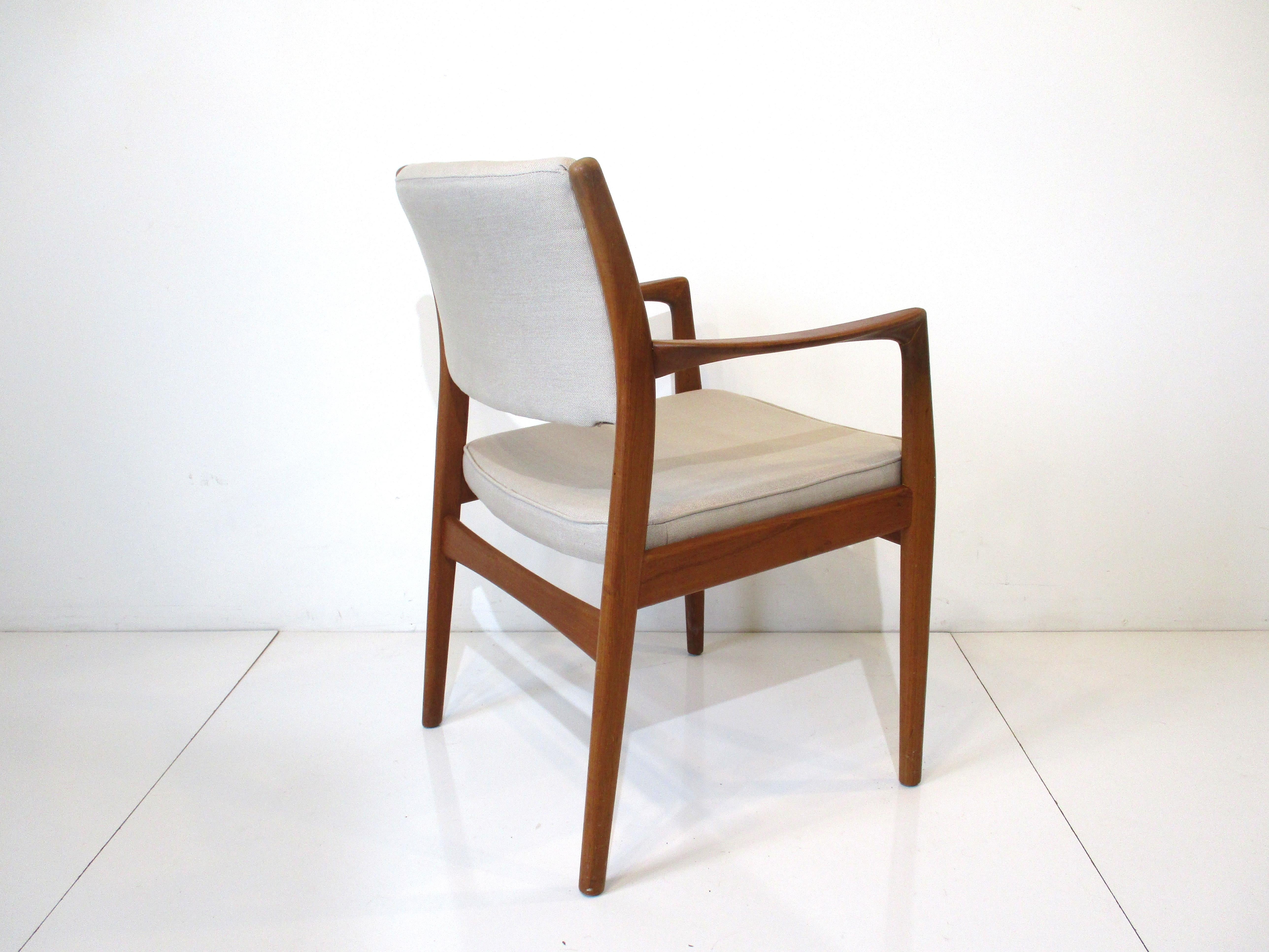 Upholstery Teak Occasional Chair by Dux / Ekselius, Ohlsson Sweden For Sale