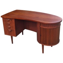 Teak Office Desk by Kai Kristiansen, Denmark 1960s