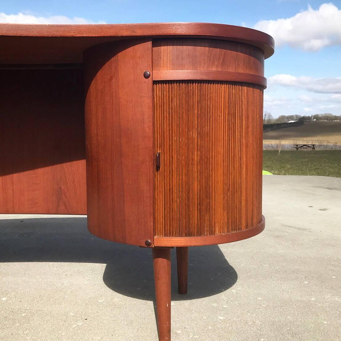 Teak Office Desk by Kai Kristiansen, Denmark 1960s 1