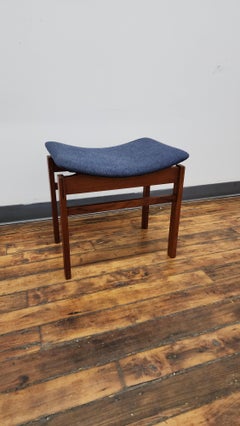 otomana de teca de Inger Klingenberg para France & Daverkosen