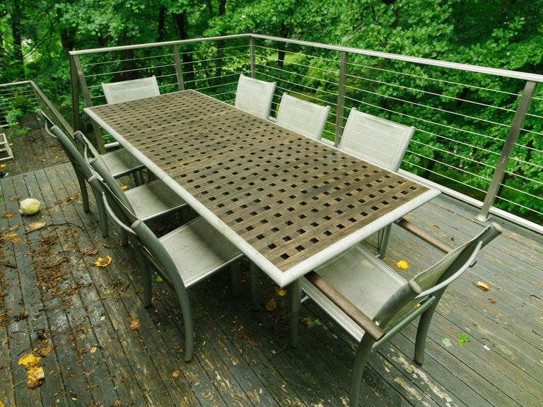 Teak Outdoor Table Set At 1stdibs