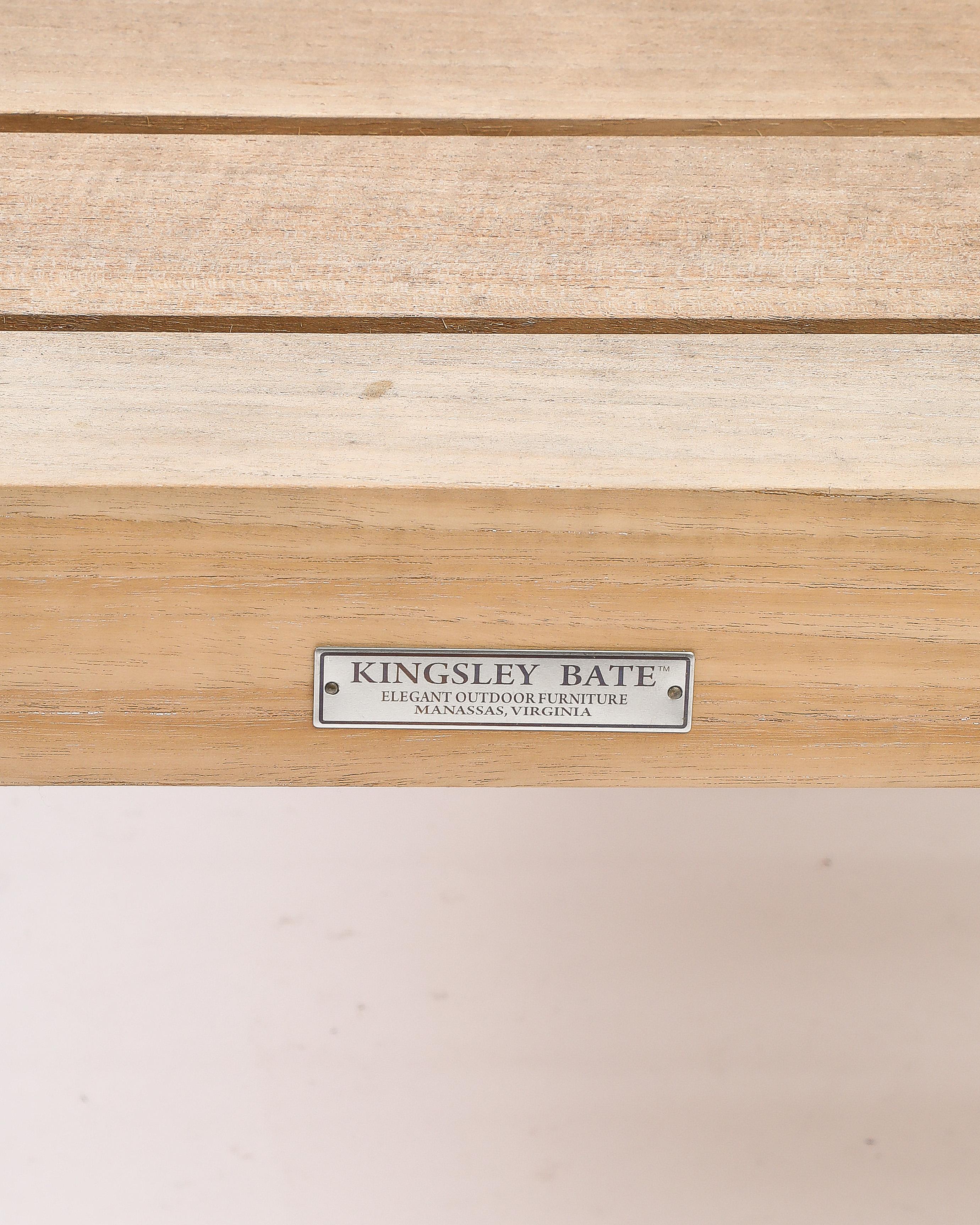 Outdoor-Tische aus Teakholz von Kingsley Bate, Virginia, Vereinigte Staaten im Angebot 13