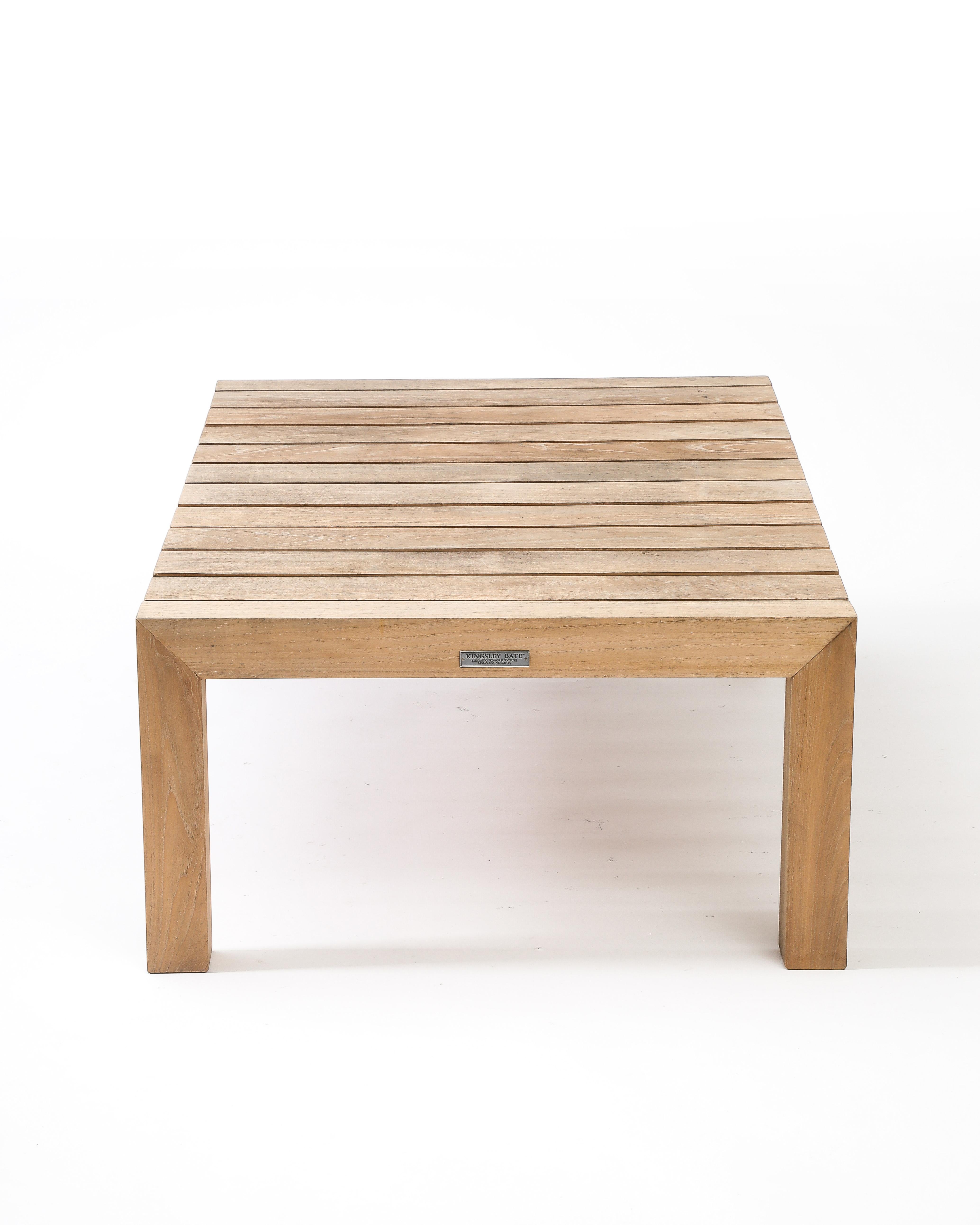 Outdoor-Tische aus Teakholz von Kingsley Bate, Virginia, Vereinigte Staaten im Angebot 2
