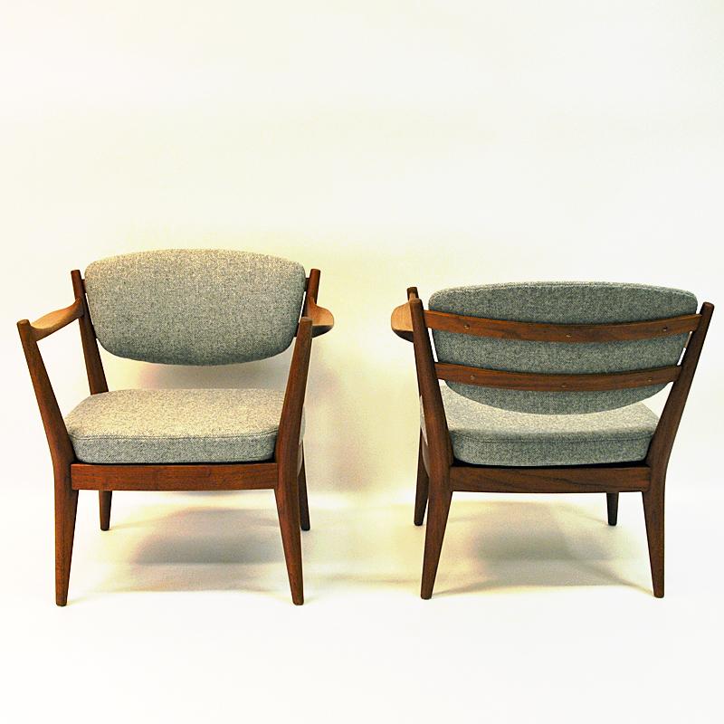 Norwegian Vintage Teak Pair of the Kamin Chair by Kayser & Relling, Norway, 1950s For Sale
