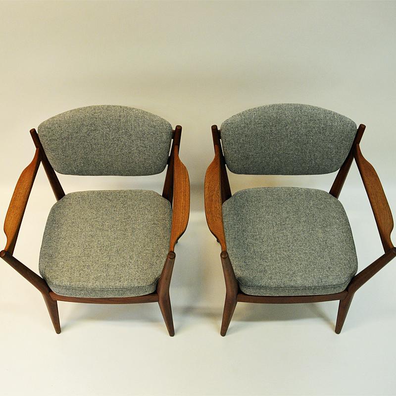 Vintage Teak Pair of the Kamin Chair by Kayser & Relling, Norway, 1950s In Good Condition For Sale In Stockholm, SE