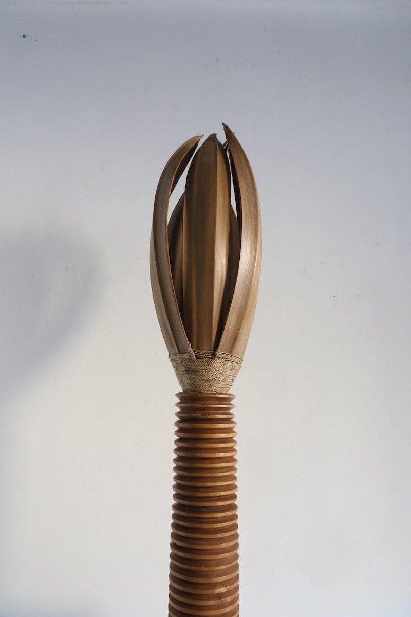 Teak Palm Lamp In Good Condition In London, England
