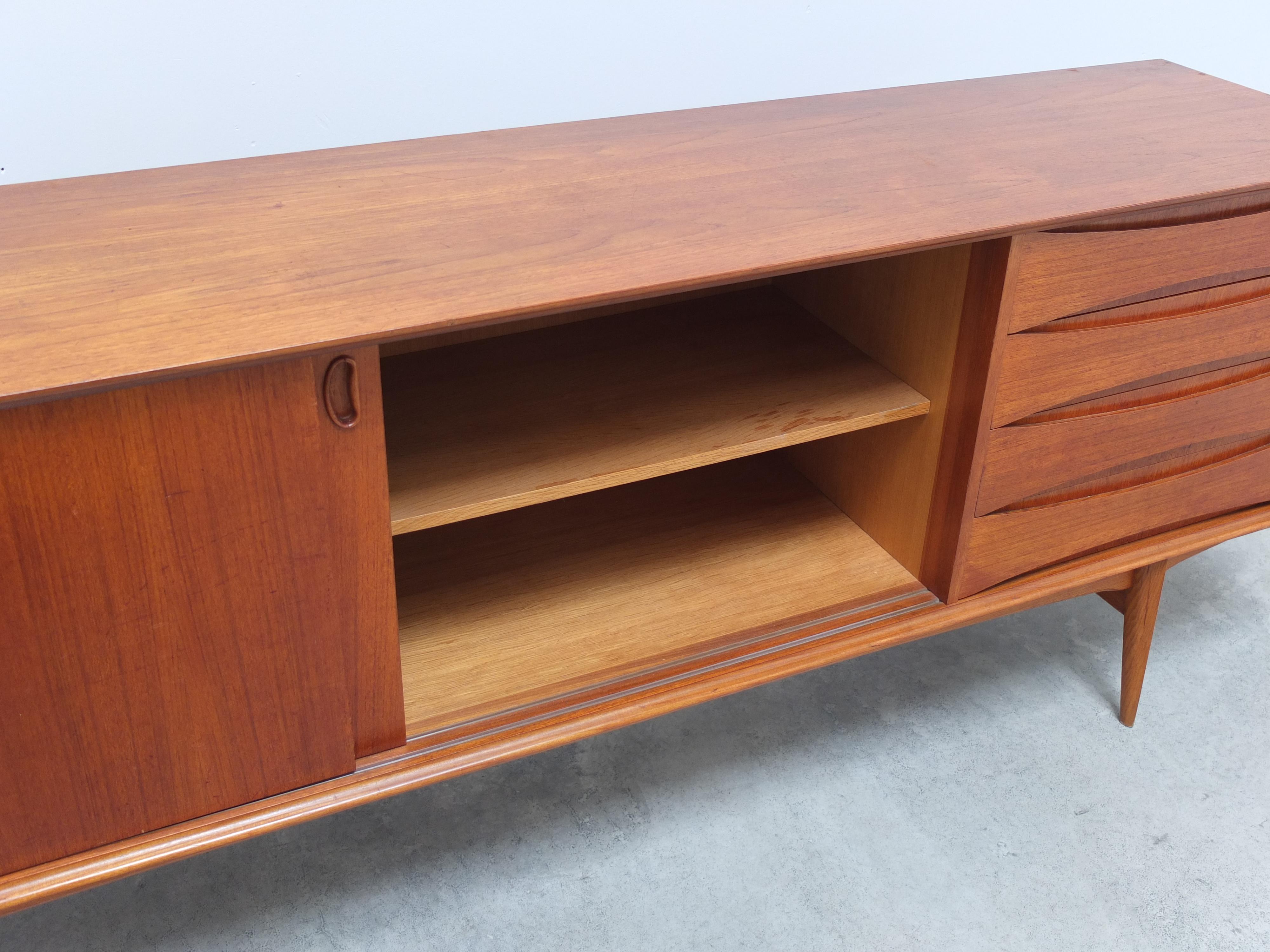 Teak 'Paola' Sideboard by Oswald Vermaercke for V-Form, 1959 8