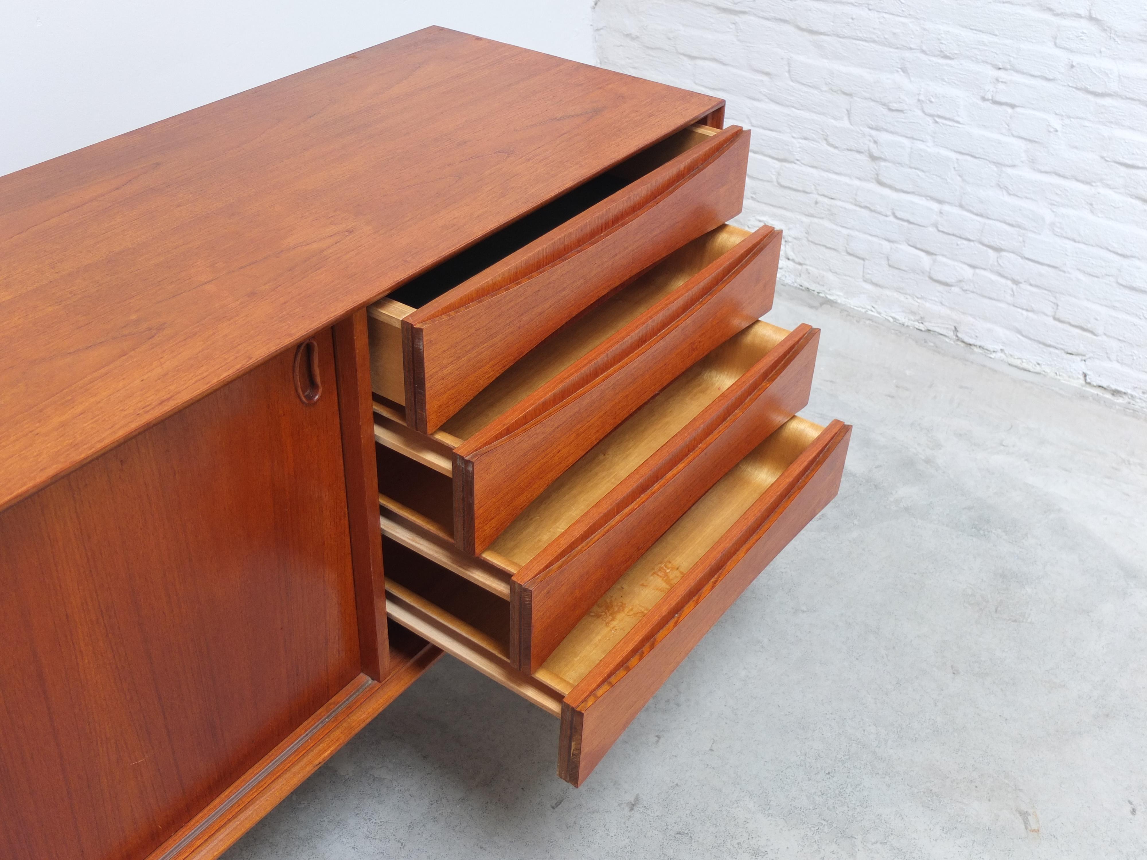 Teak 'Paola' Sideboard by Oswald Vermaercke for V-Form, 1959 11