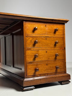 Teak Partnerdesk Bureau mid 20th century