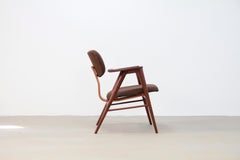 Teak Pastoe FT14 Wooden Armchair by Cees Braakman, Netherlands, 1950s
