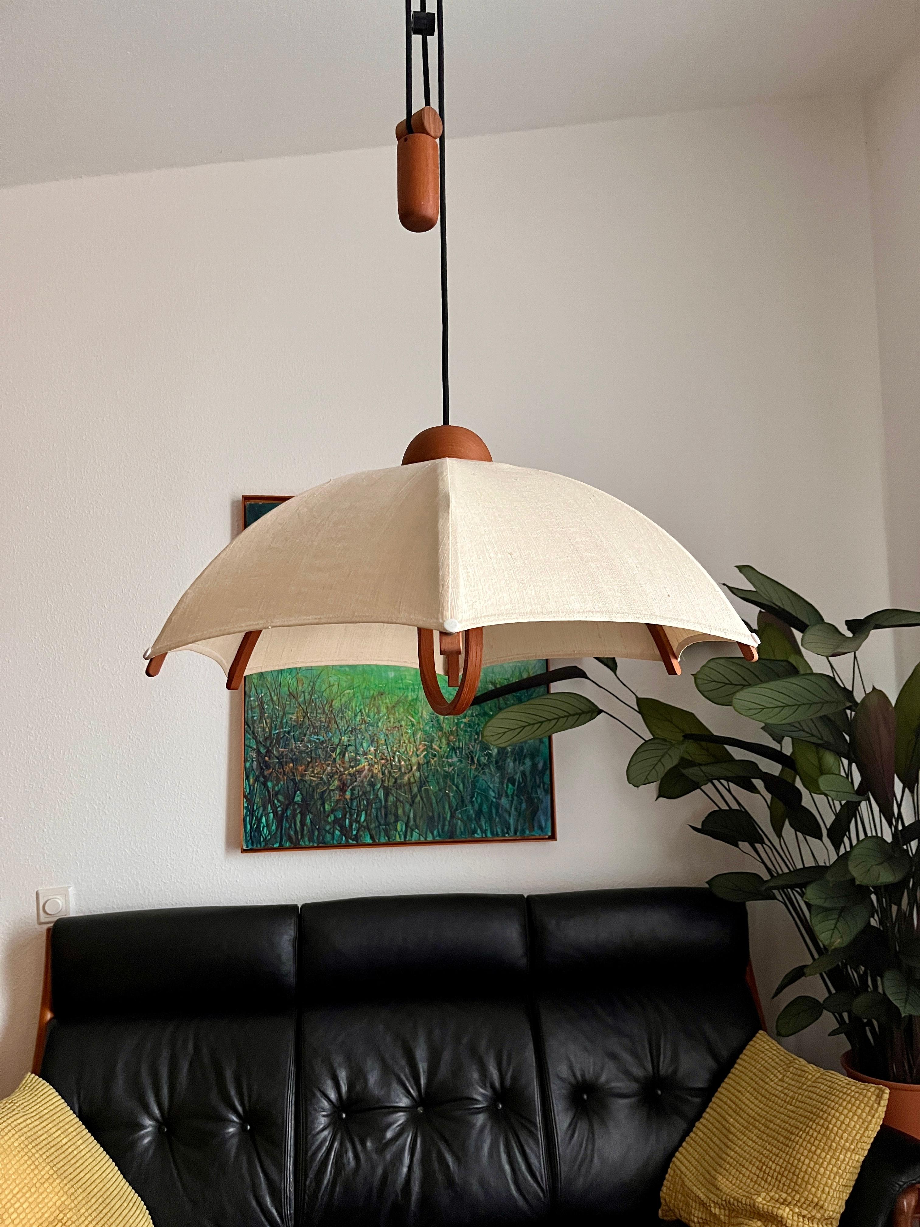 Lámpara colgante de teca by Domus en venta 3