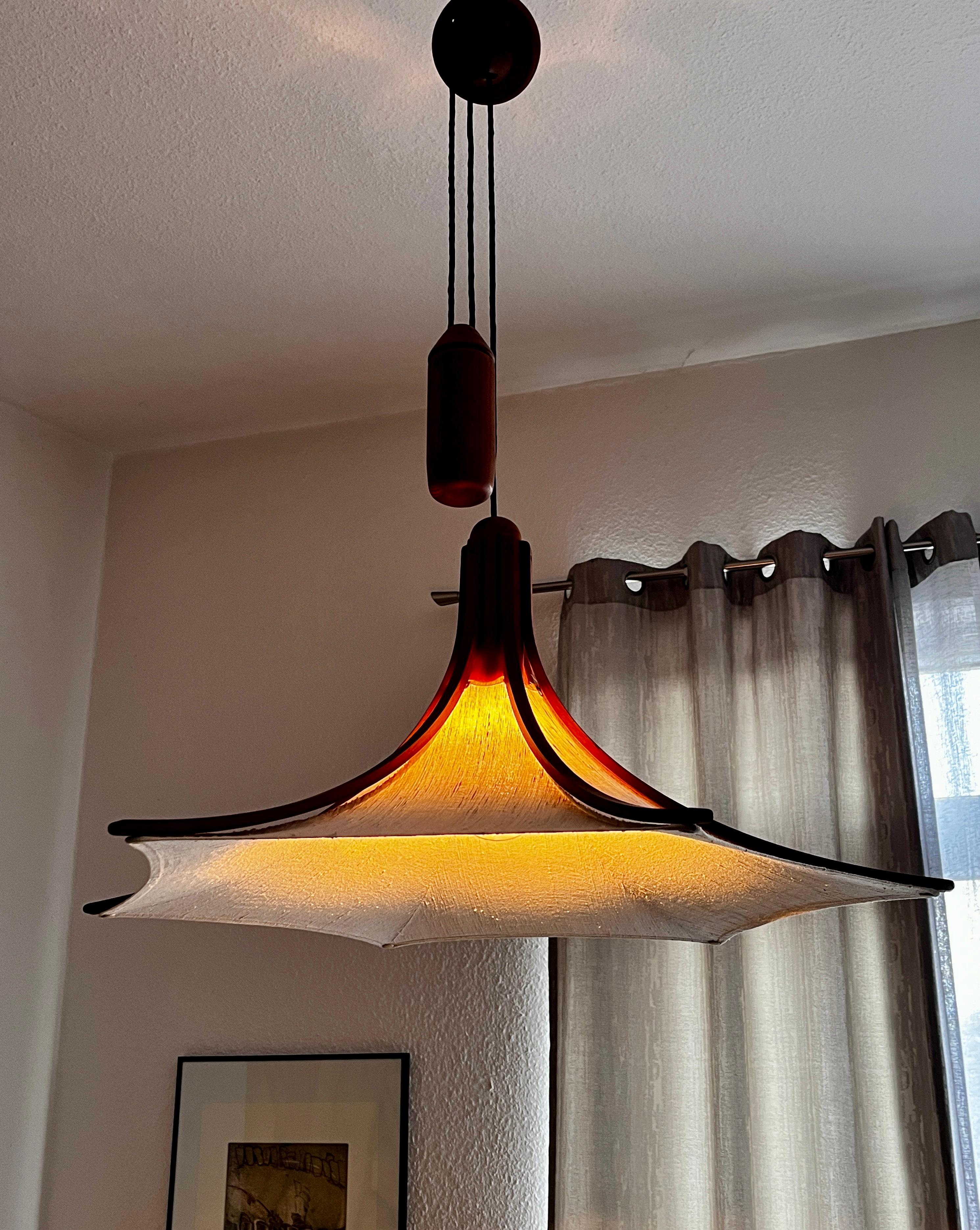 Lámpara colgante de teca by Domus en venta 4