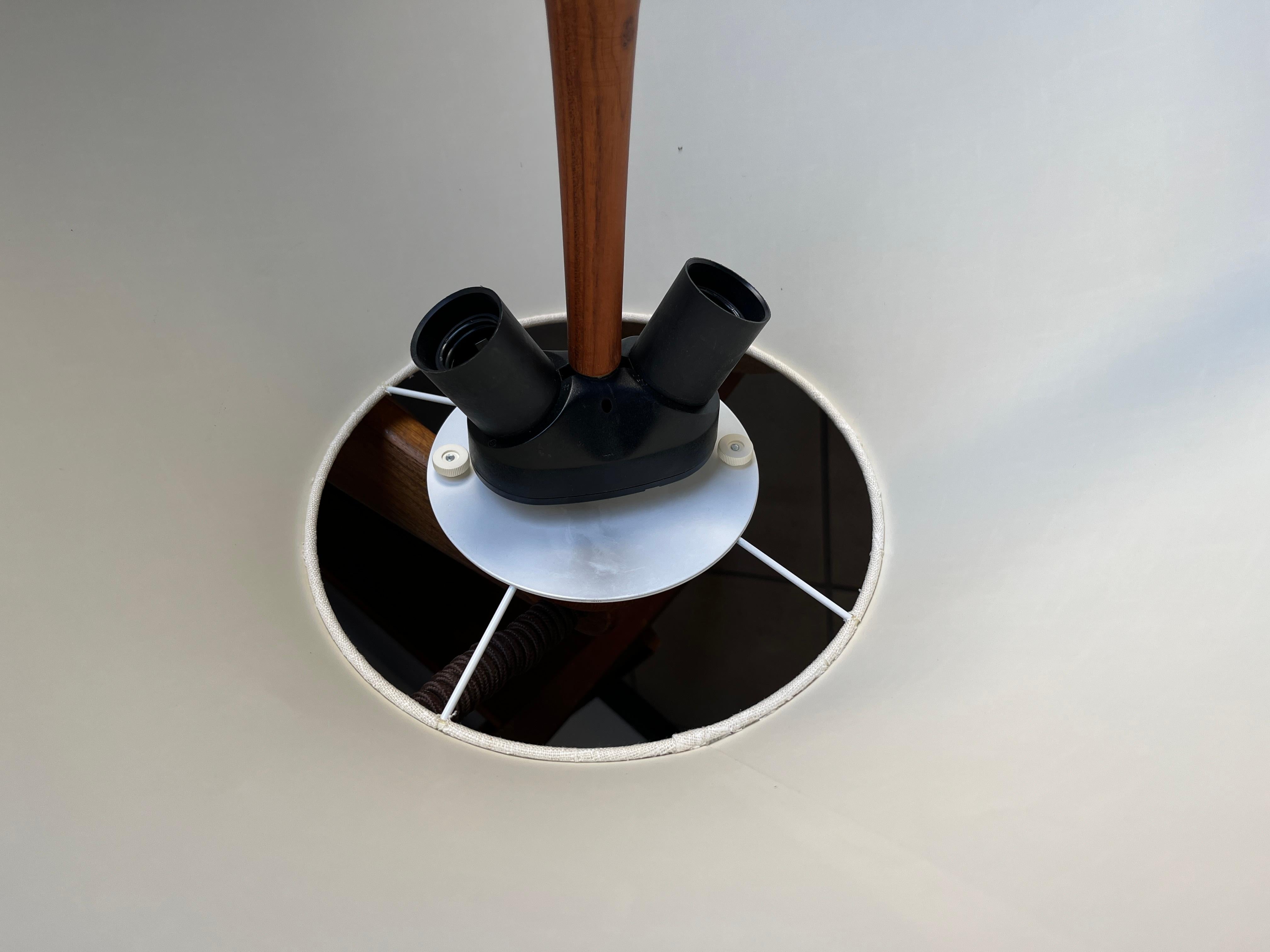 Teak Pendant lamp by Domus For Sale 5