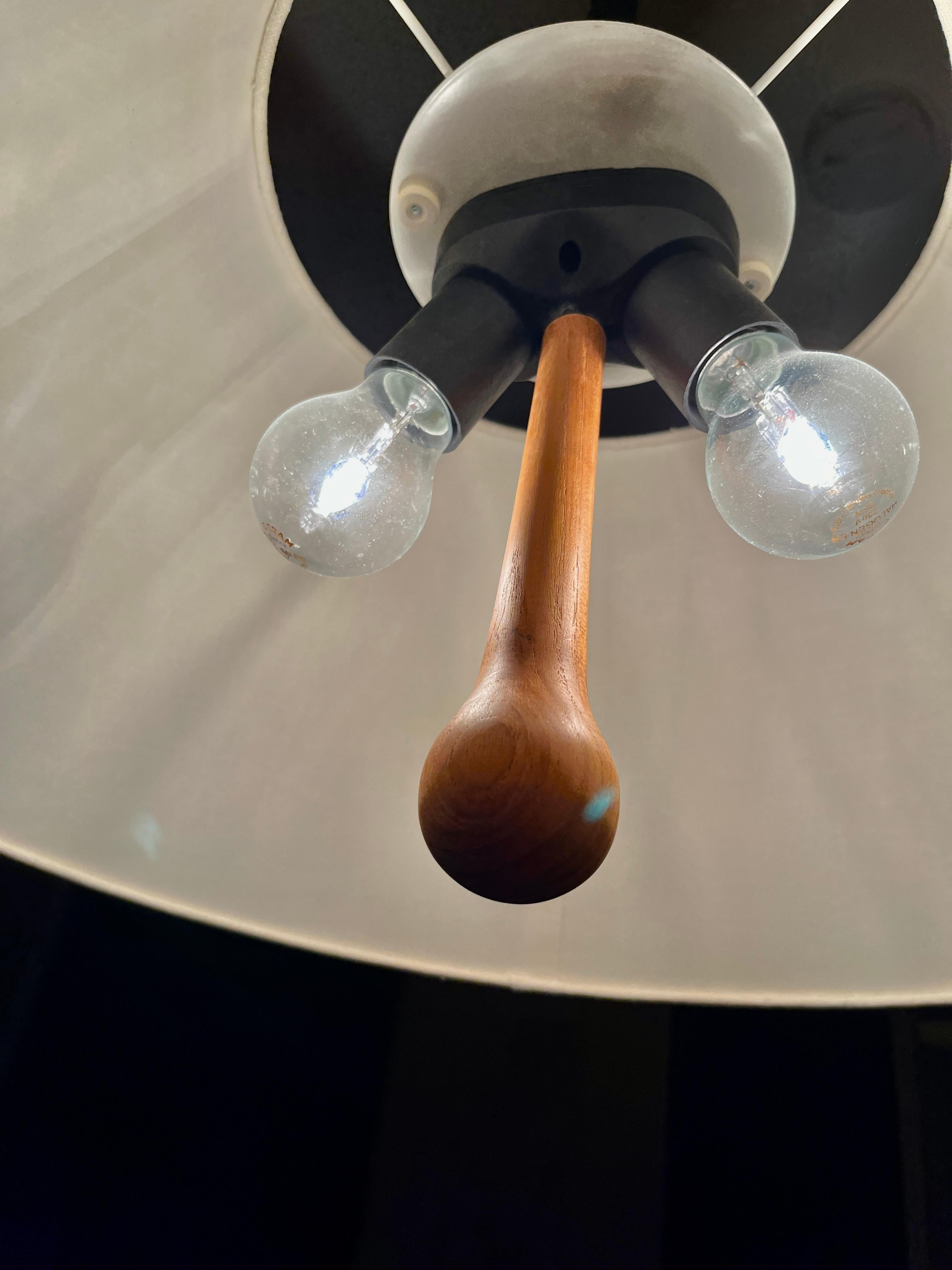 Teak Pendant lamp by Domus For Sale 6