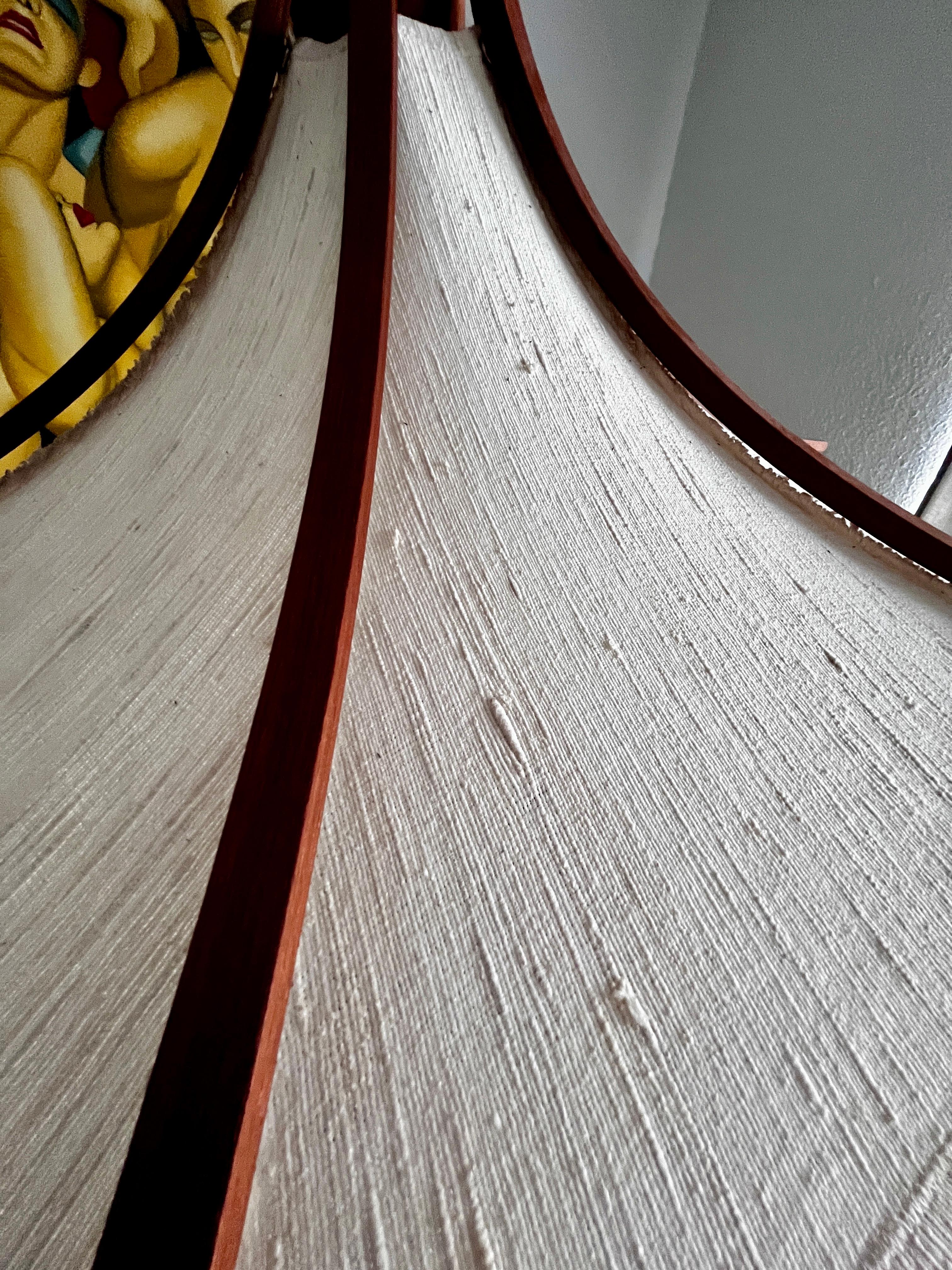 Lámpara colgante de teca by Domus en Bueno estado para la venta en Hannover, DE
