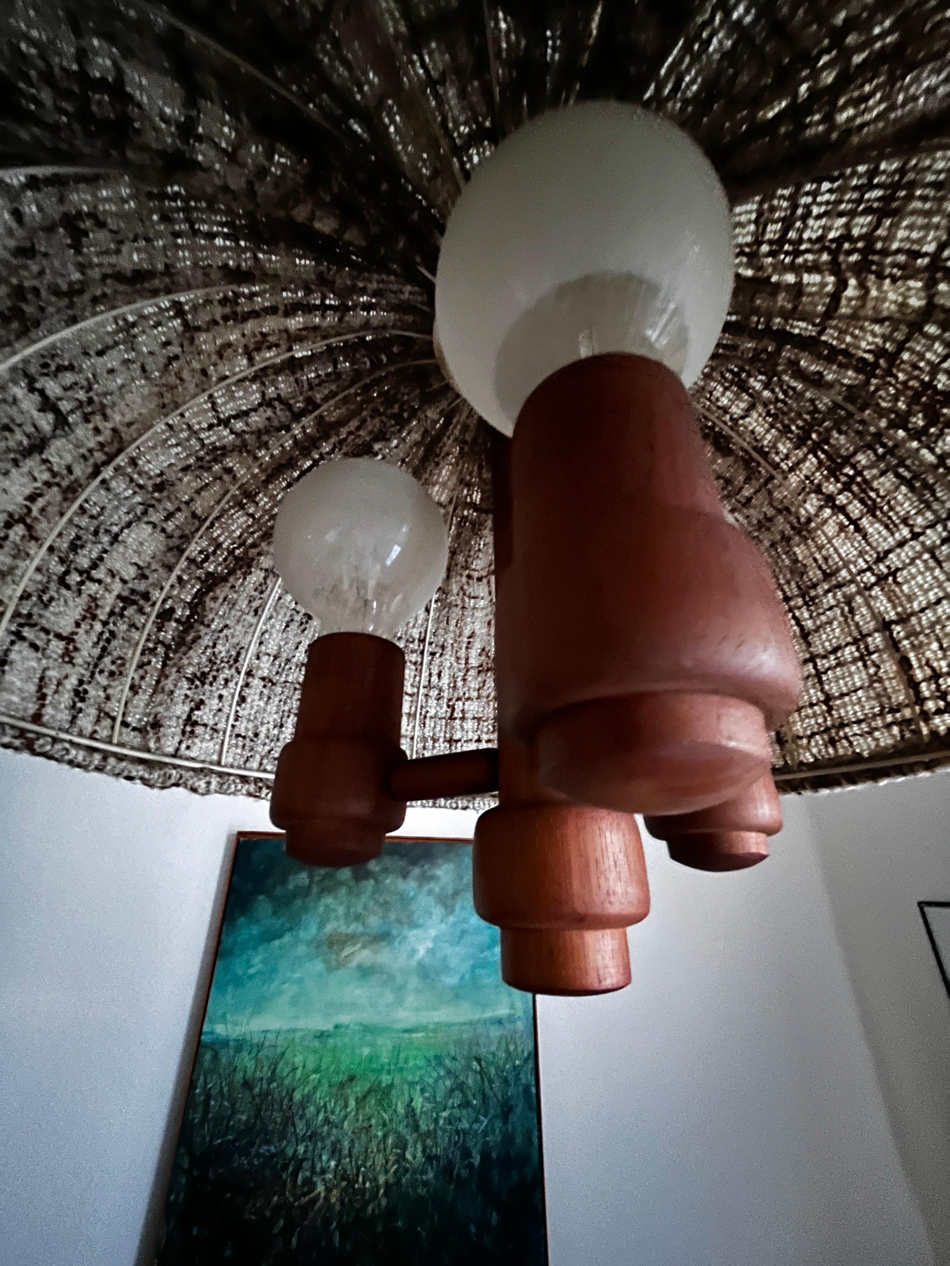Lámpara colgante de teca by Domus en venta 2