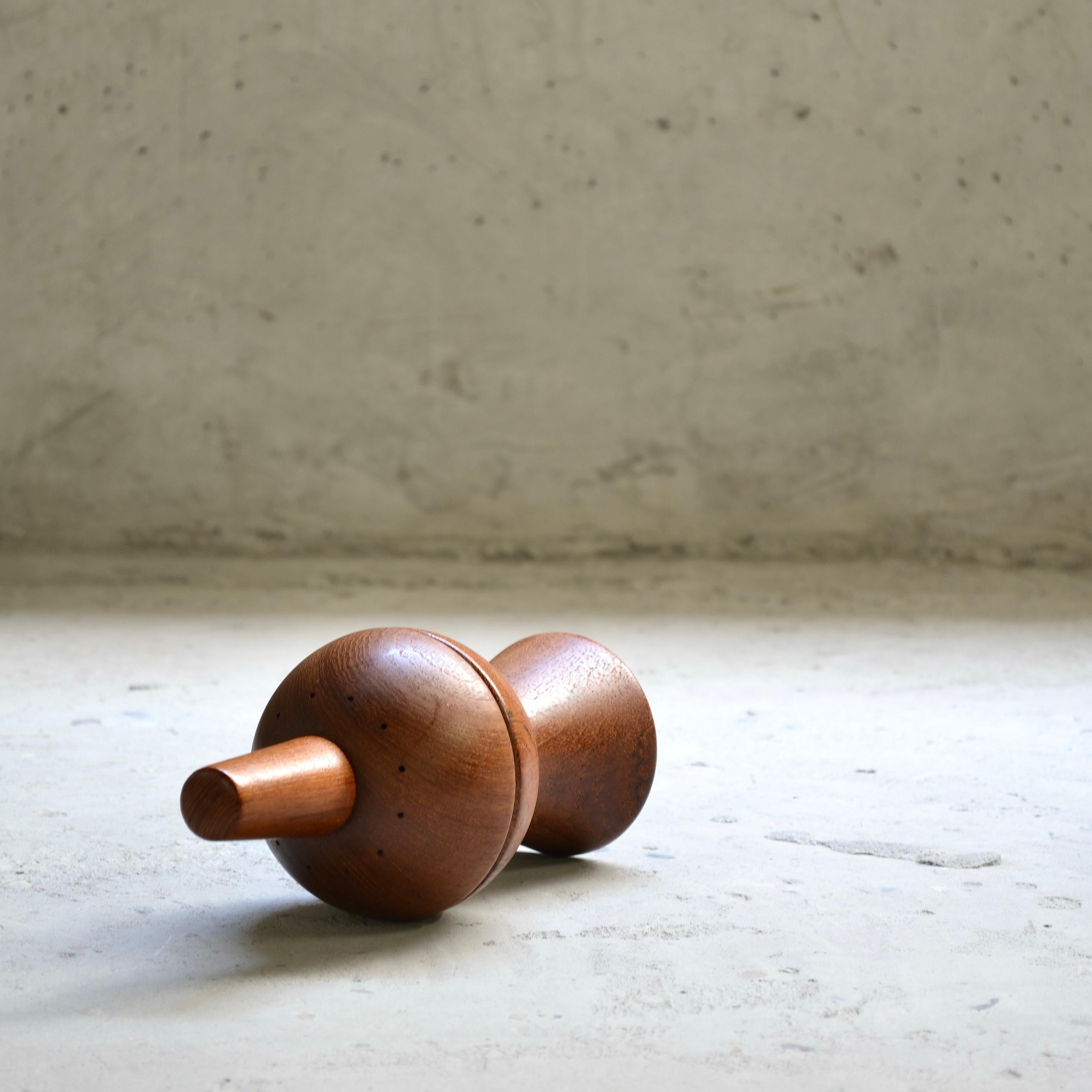 Mid-Century Modern Teak pepper & salt pot 