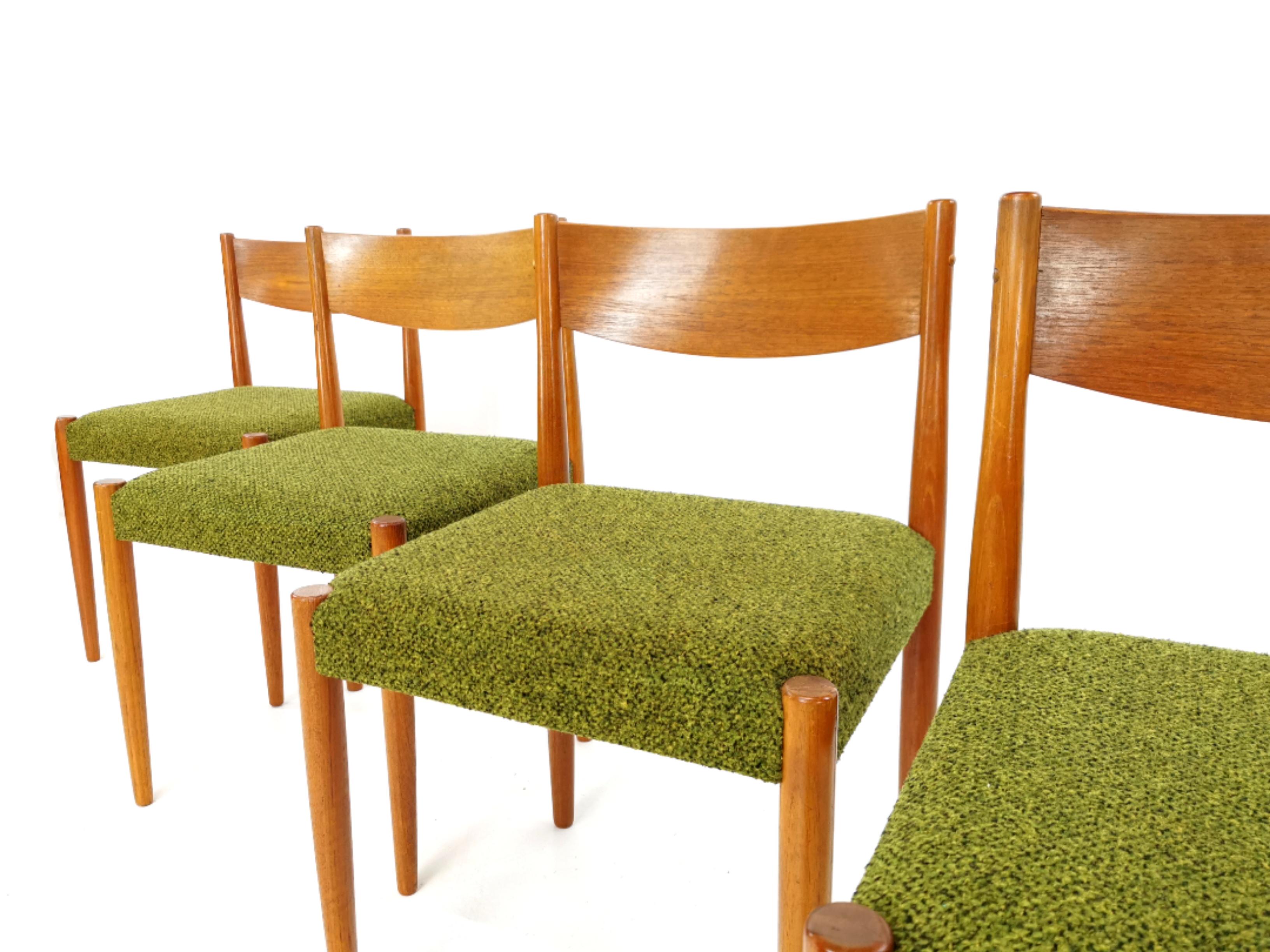 20th Century Teak Poul M Volther Danish Dining Chairs by Frem Rojle