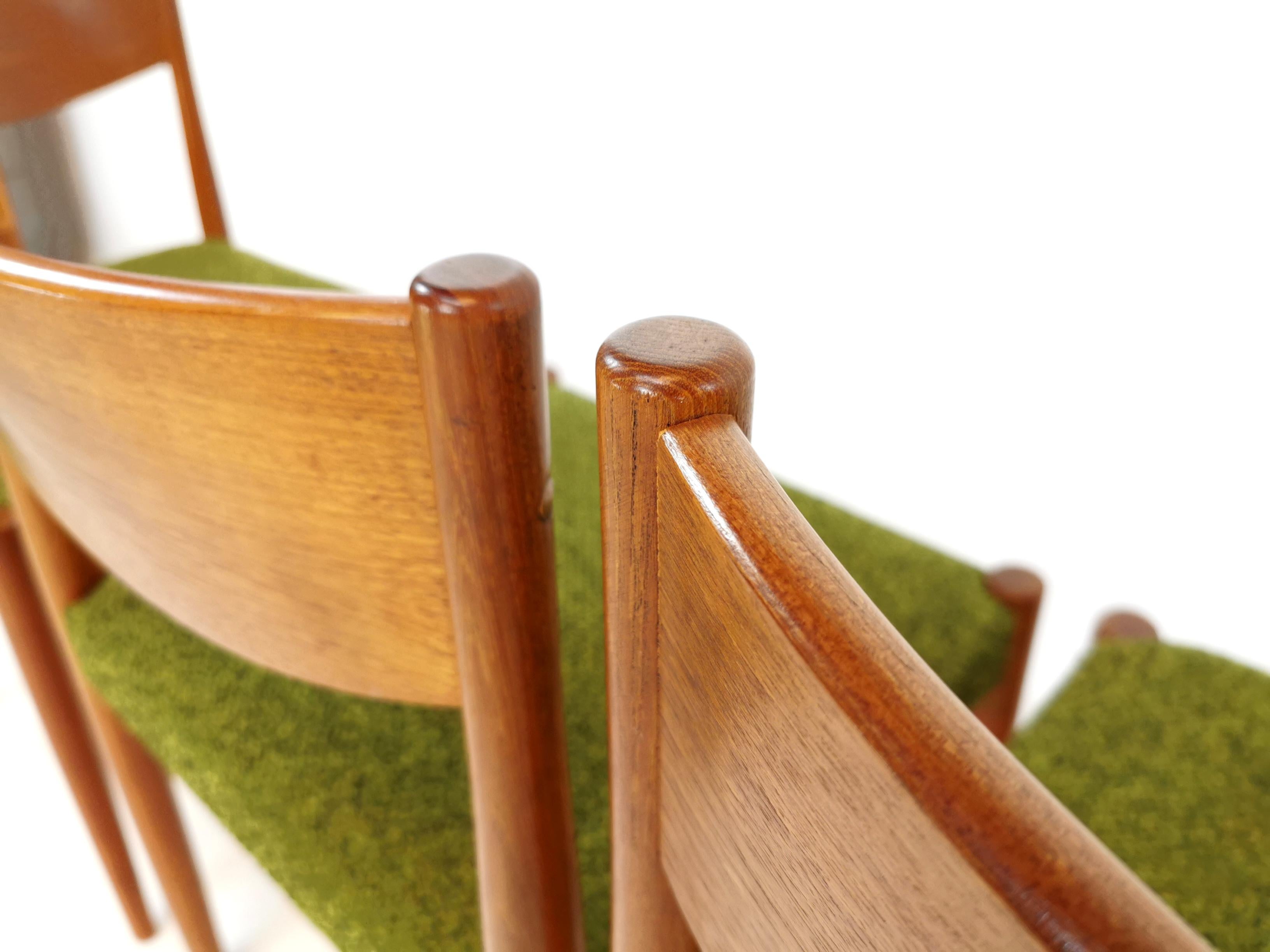 Teak Poul M Volther Danish Dining Chairs by Frem Rojle 1