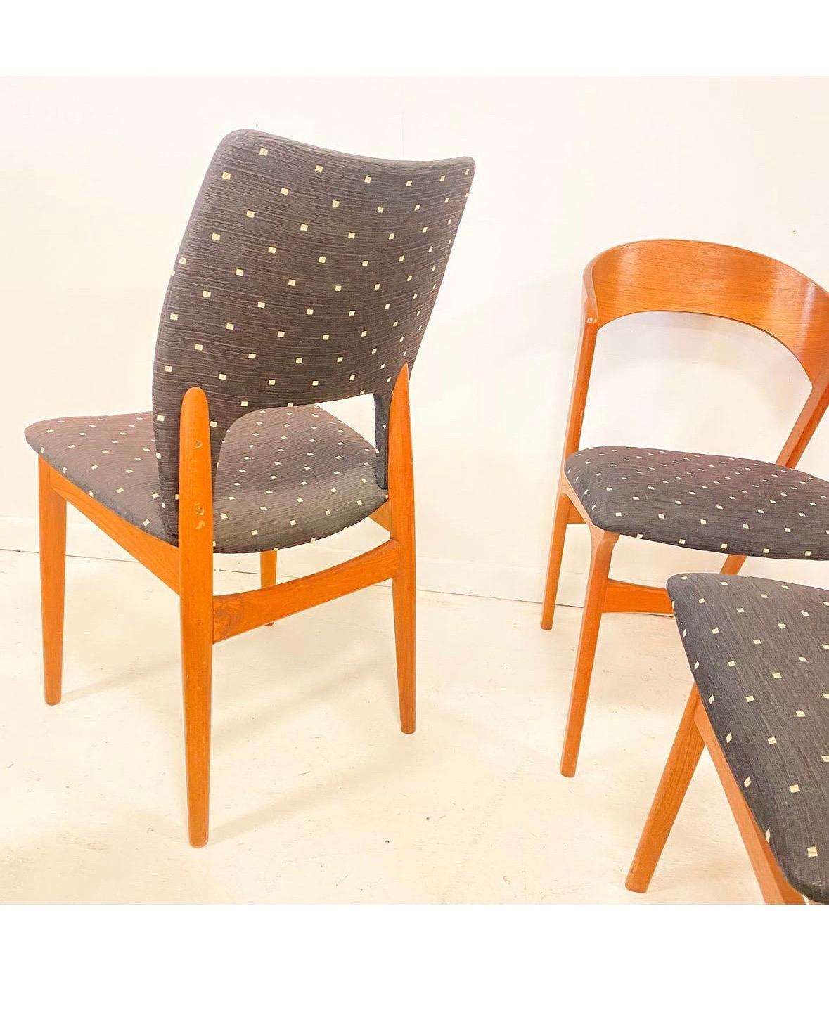 Danish Teak Randers Mobelfabrik Dining Chairs Set of 6 For Sale