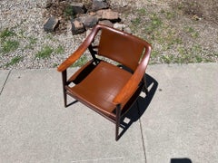 Teak Rastad and Relling "Bambi" Lounge Chair with Leather