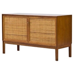 Teak & Rattan "Norrland" Anrichte von Alf Svensson:: Schweden:: 1960er Jahre