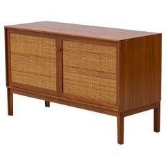 Sideboard „Norrland“ aus Teakholz und Rattan von Alf Svensson, Schweden, 1960er Jahre