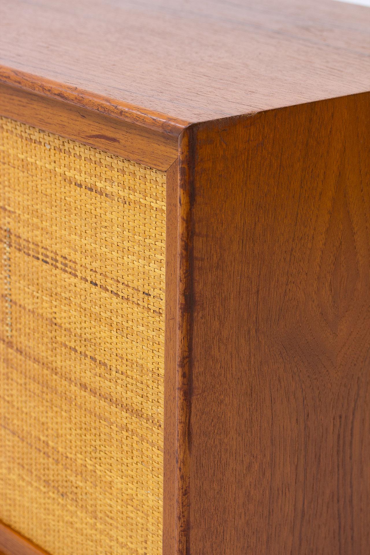 Teak & Rattan Sideboard by Alf Svensson, Sweden, 1960s 1