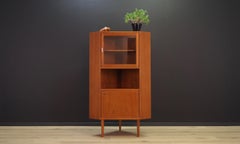 Teak Retro Corner Cabinet Vintage Danish Design, 1960s
