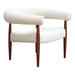 Poltrona 'Ring' in teak Nanna and Jørgen Ditzel, Danimarca, anni '50