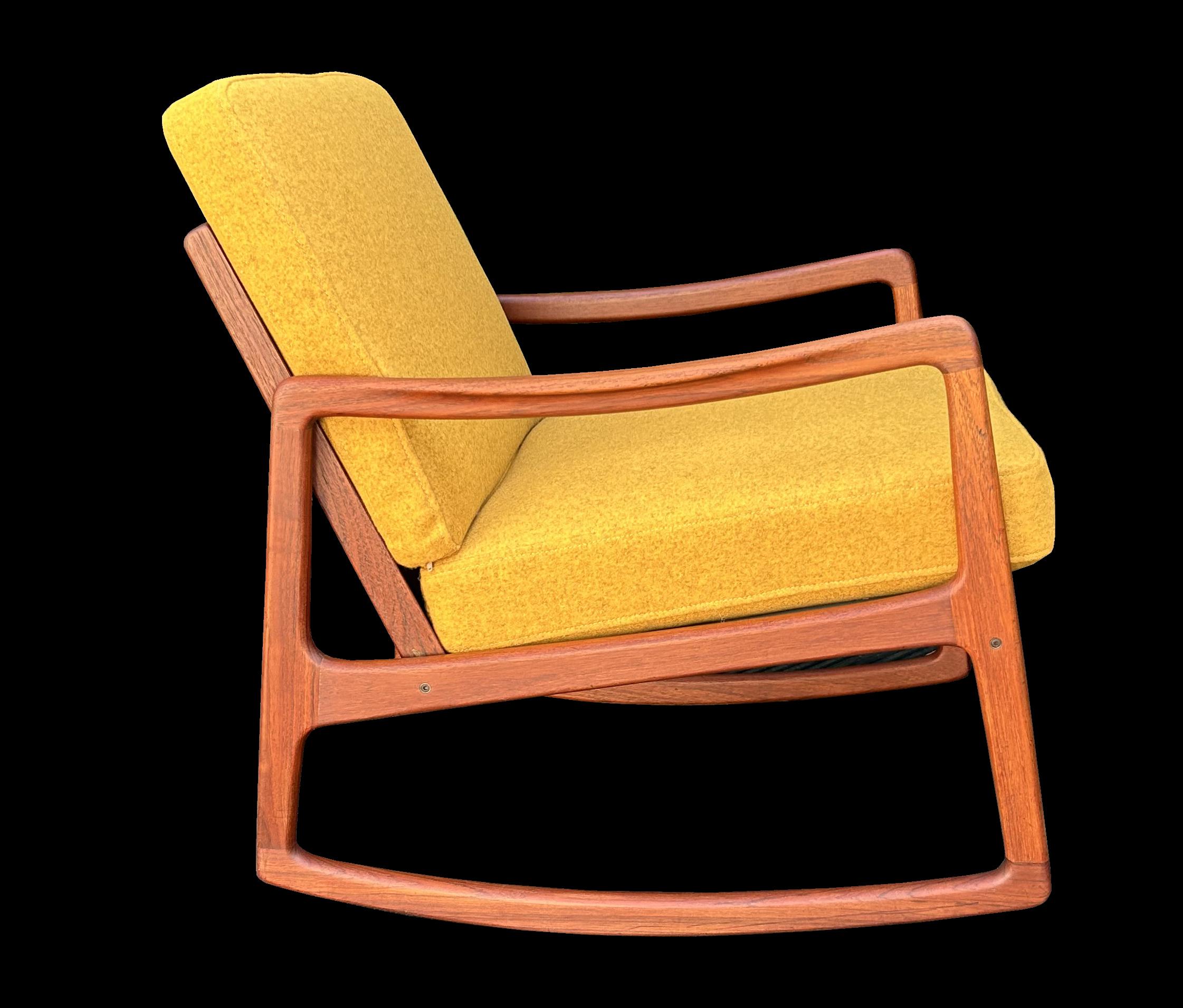 20th Century Teak Rocker by Ole Wanscher for France & Son