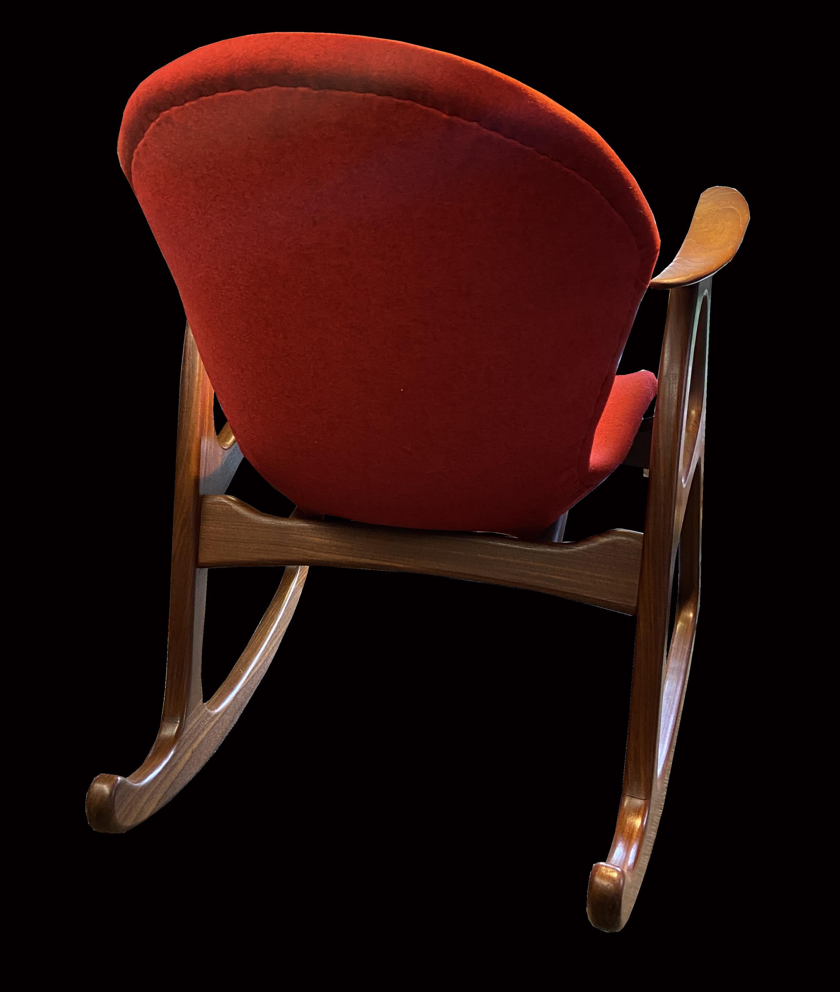 Danish Teak Rocking Chair by Aage Christiansen