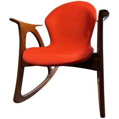 Teak Rocking Chair by Aage Christiansen