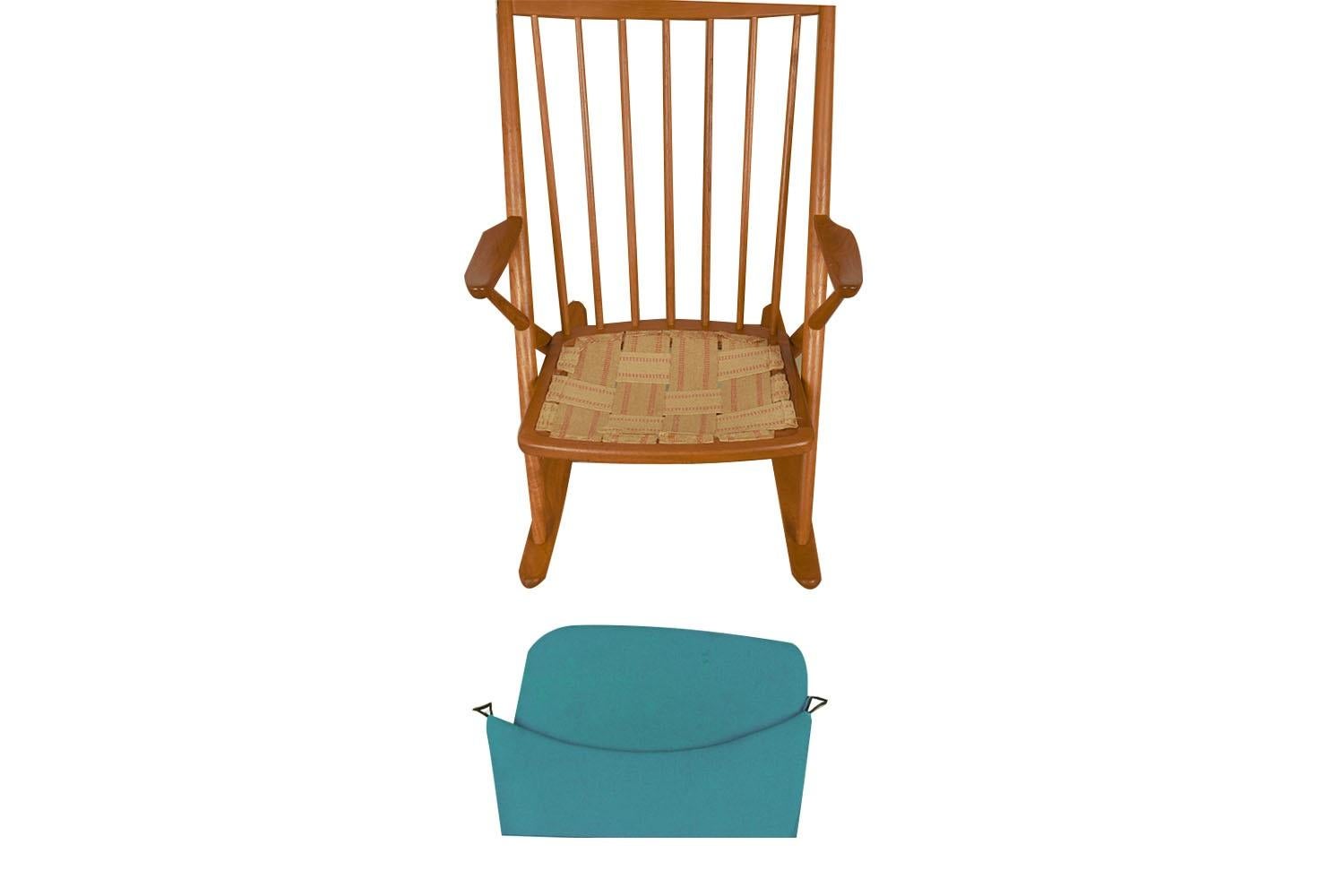 Teak Rocking Chair by Frank Reenskaug For Sale 1