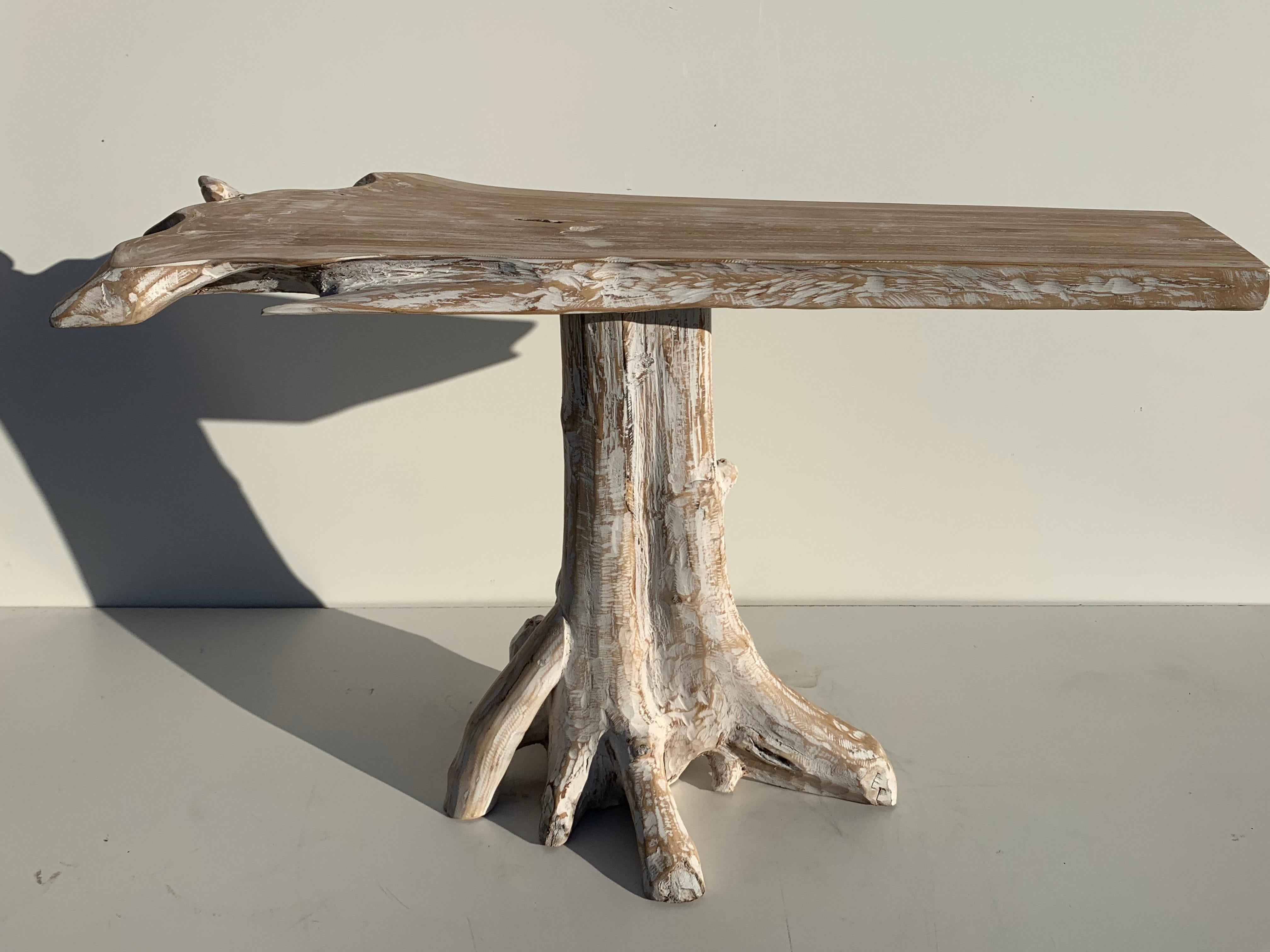 Teak Root Console Sofa Table 5