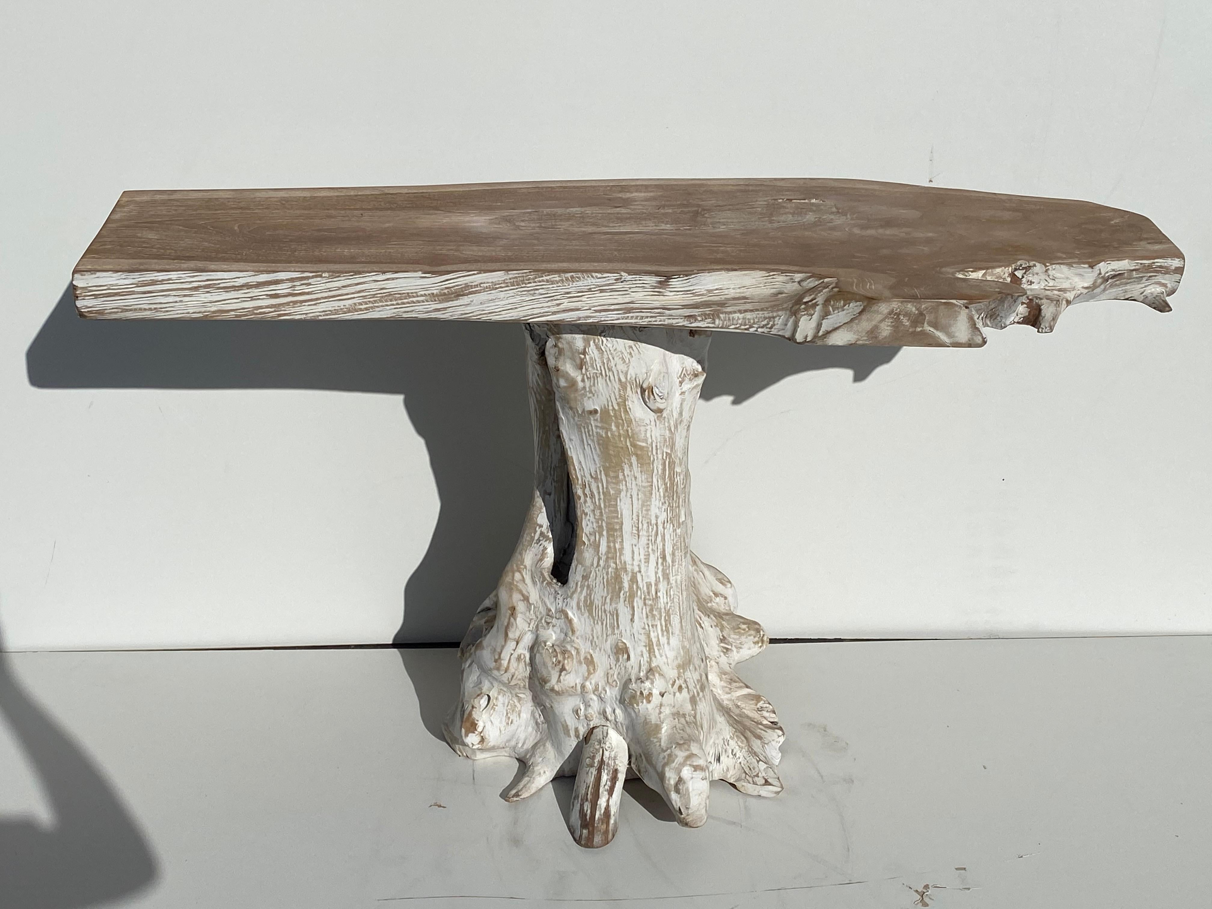 Teak Root Console Table 5