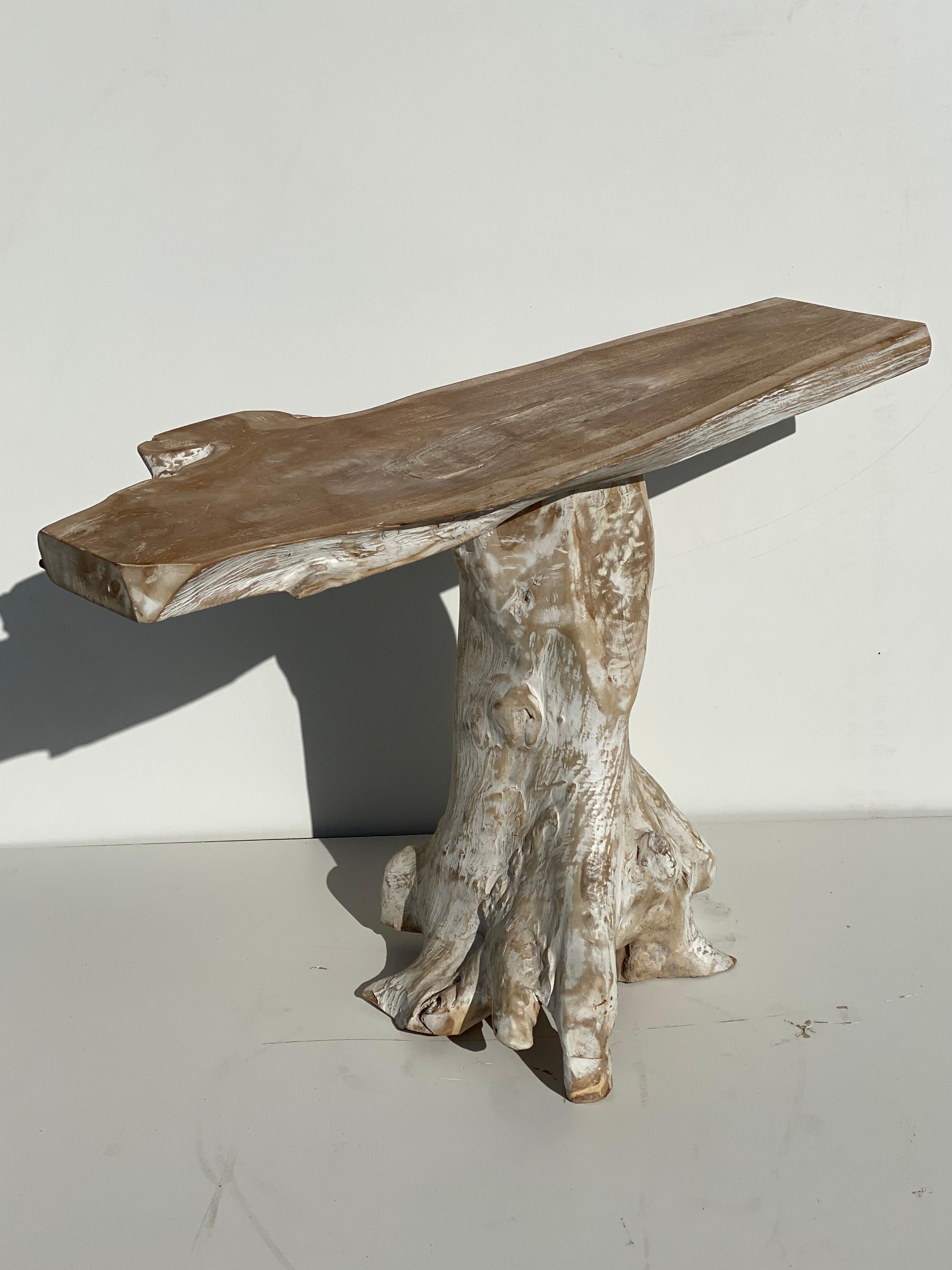 Teak Root Console Table 1