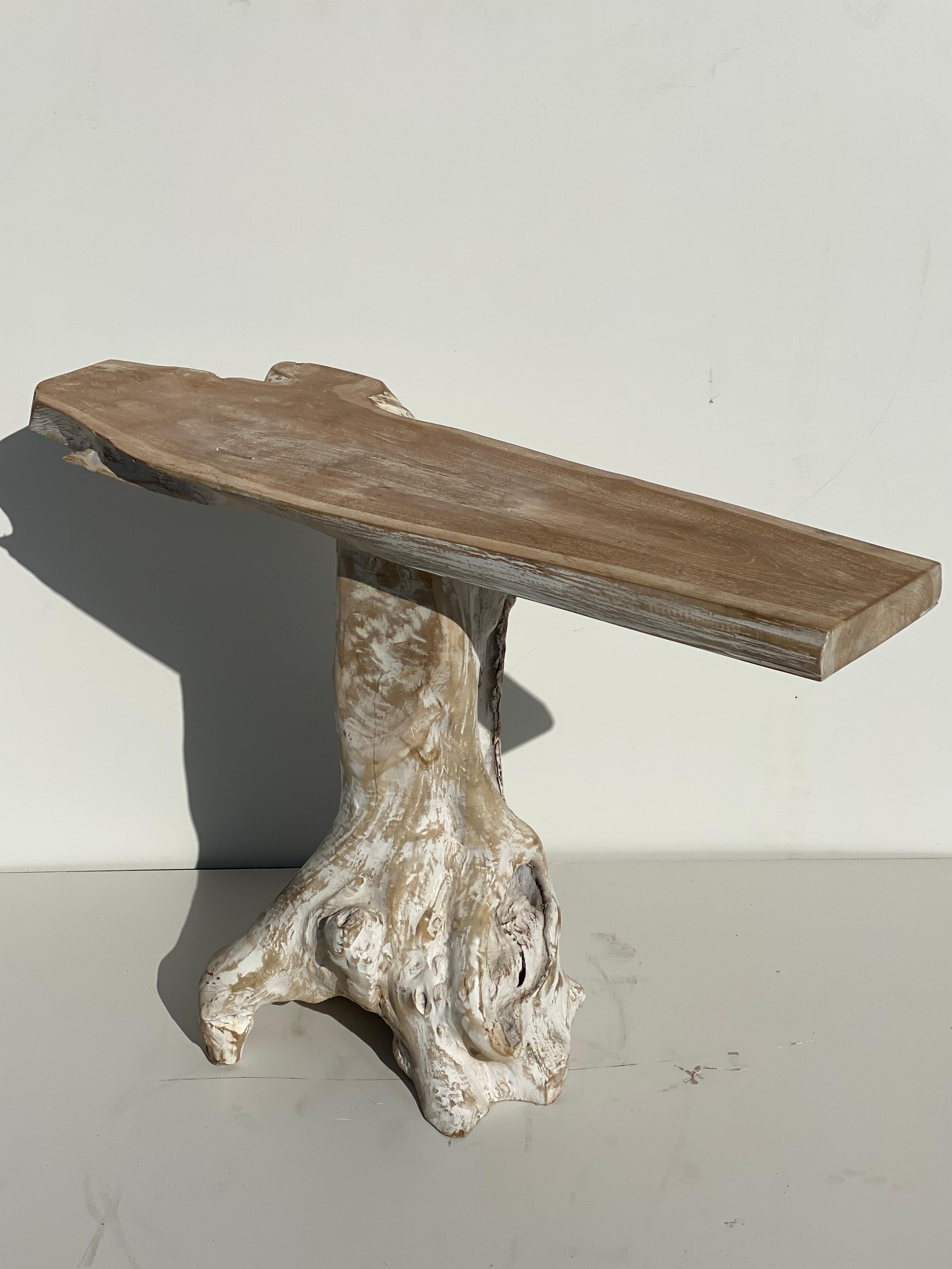 Teak Root Console Table 2