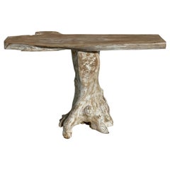 Teak Root Console Table