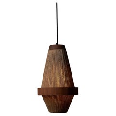 Teak & Rope Pendant by Ib Fabiansen for Fog&Mørup, Never Vintage