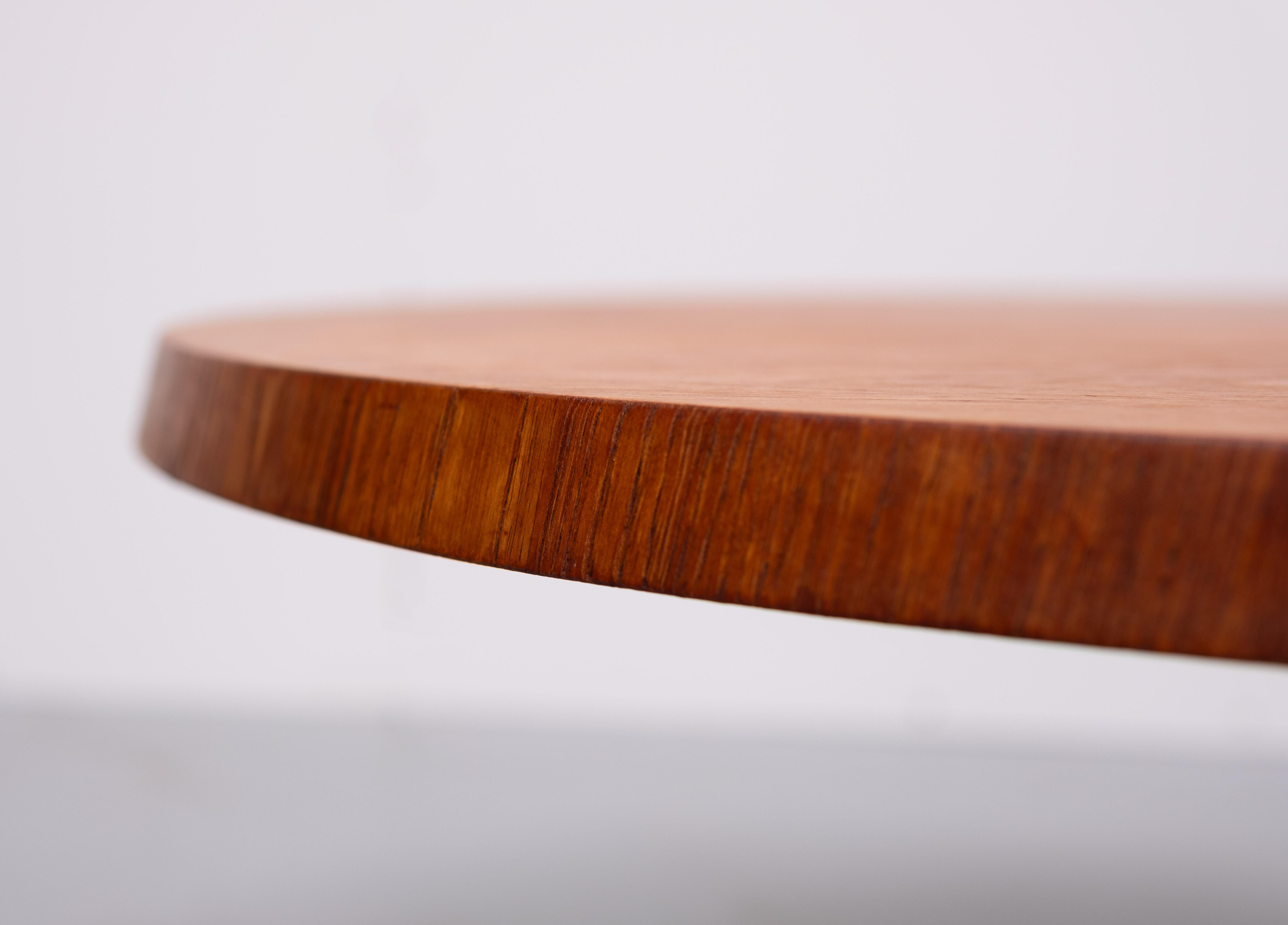 Mid-Century Modern Teak round Coffee table Ilse Mōbel   1960s Germany For Sale