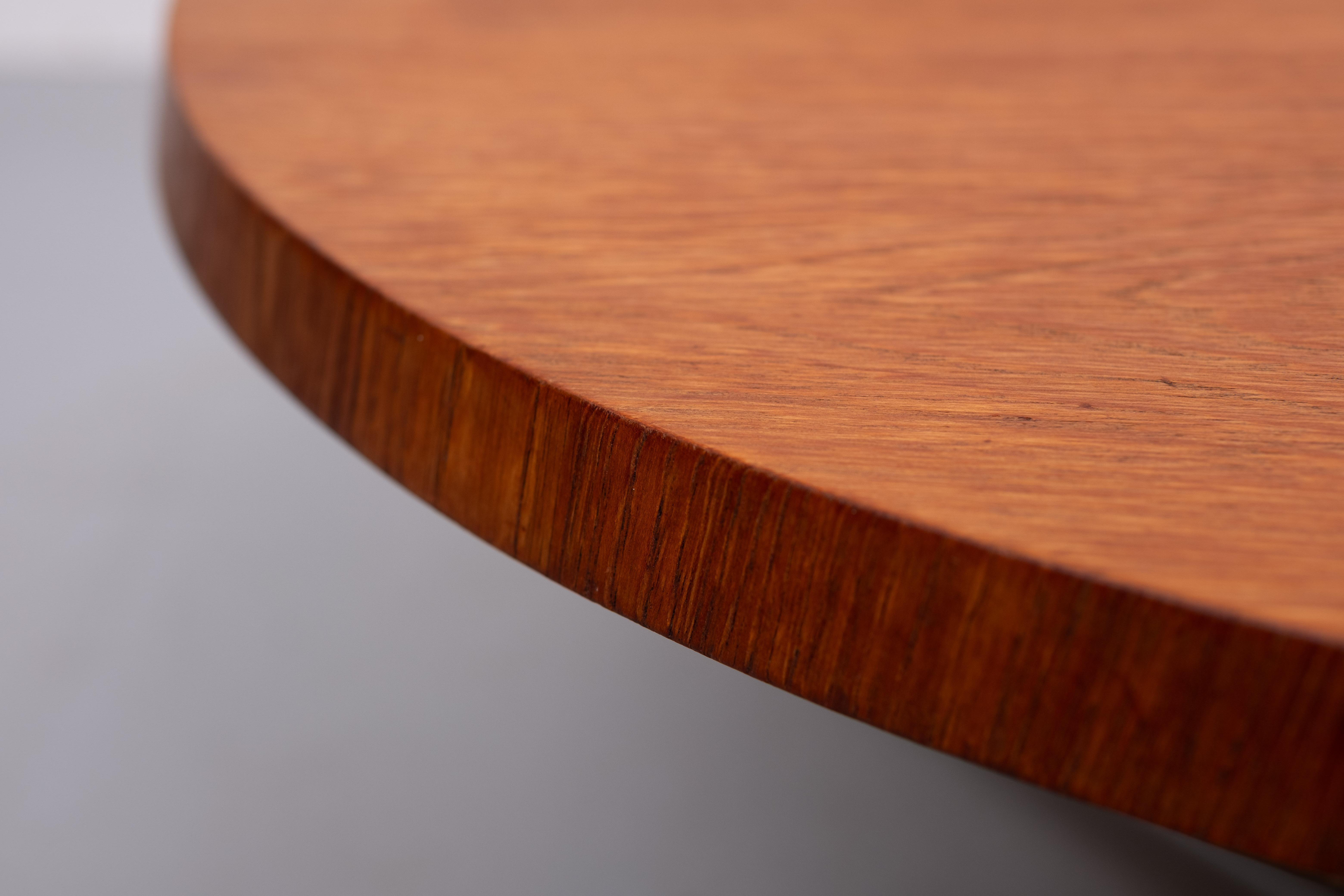 Teak round Coffee table Ilse Mōbel   1960s Germany For Sale 2