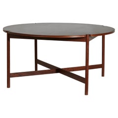 Teak Round Dining Table, Denmark, 1960s