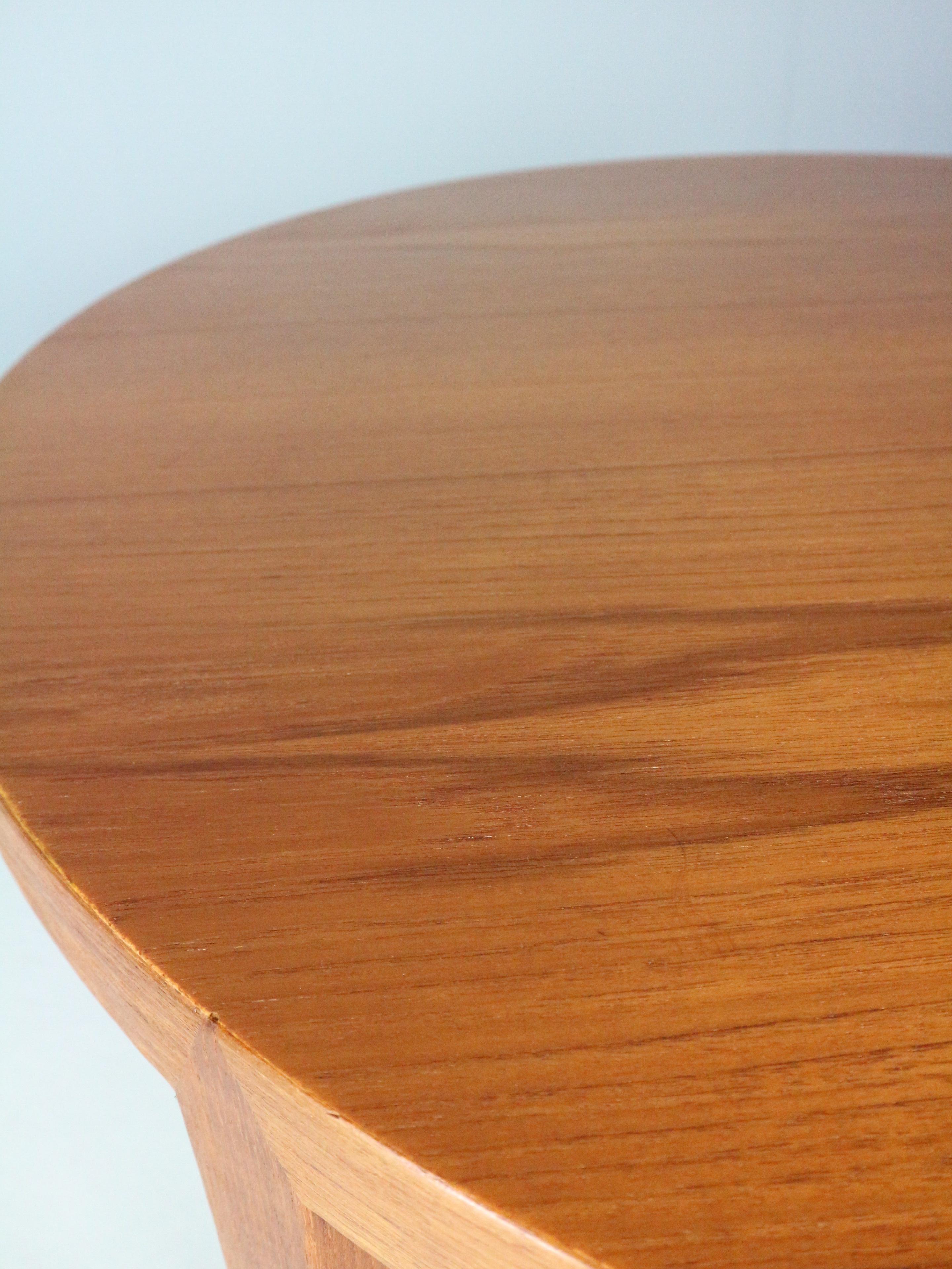 Teak Round Severin Hansen Coffee Table for Haslev Mobelfabrik by Bovenkamp For Sale 3